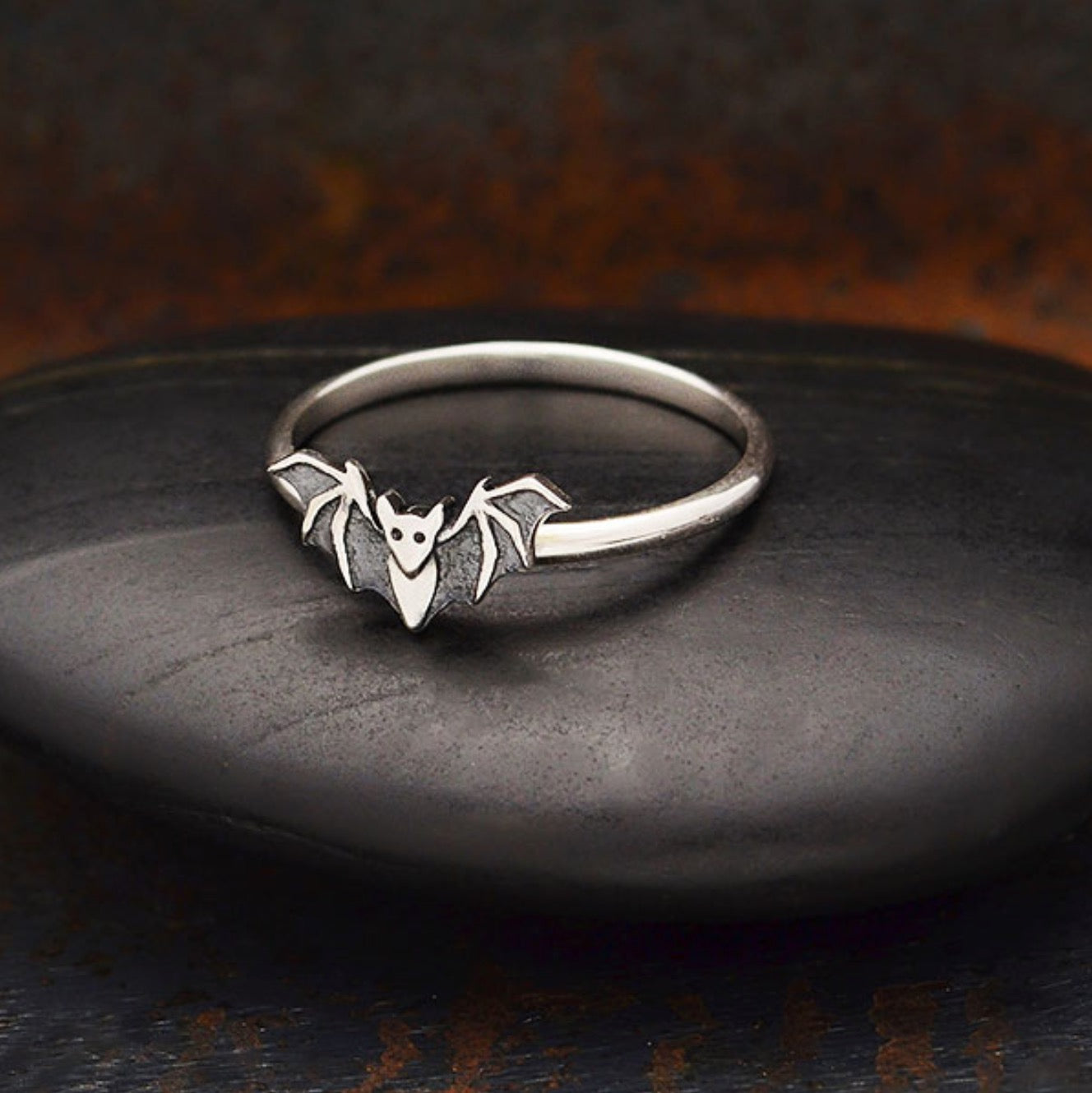 • TINY BAT • sterling silver ring