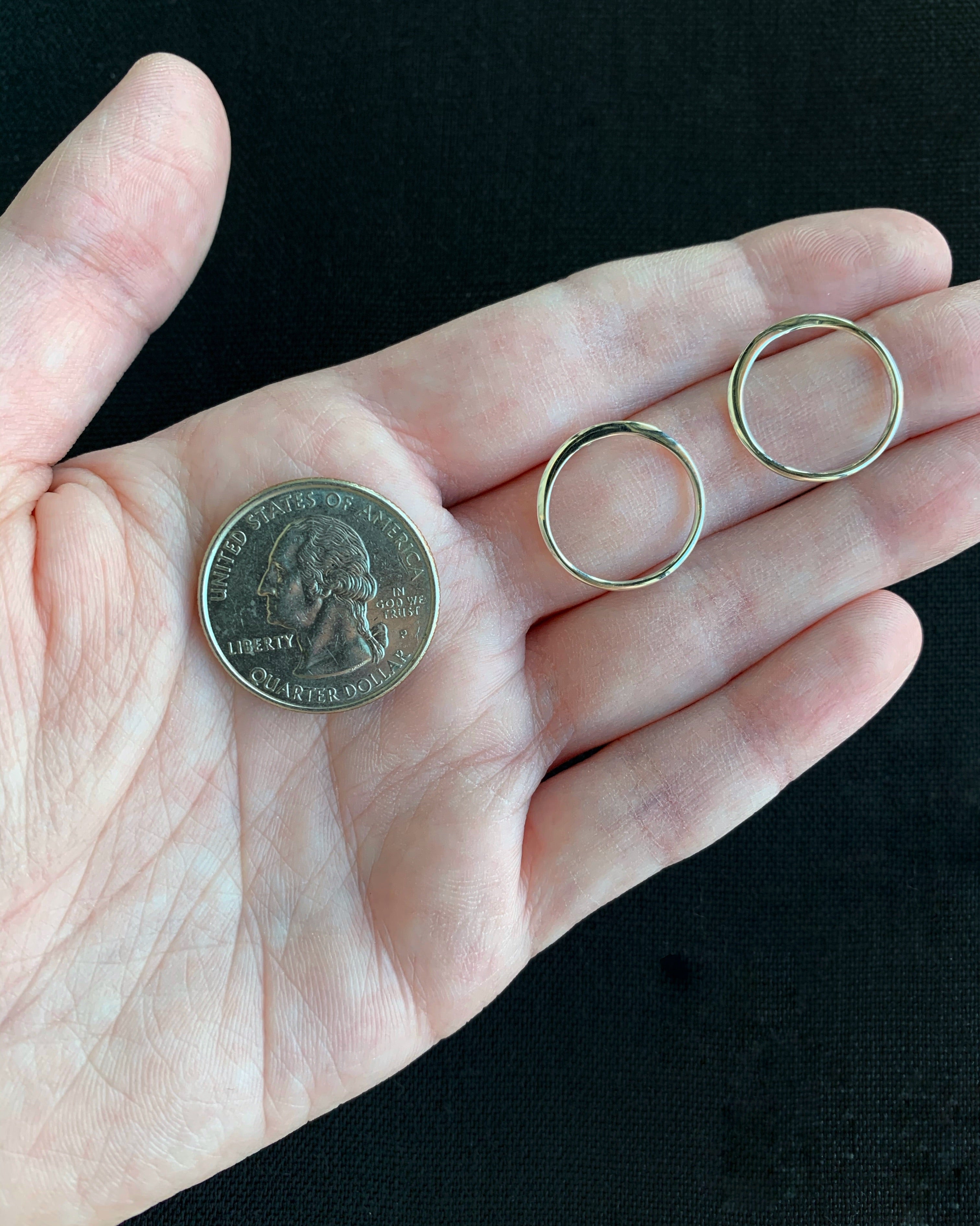 •LARGE ECLIPSE• silver stud earrings