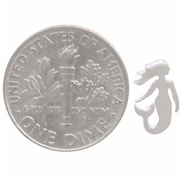 •SMALL MERMAID• silver stud earrings