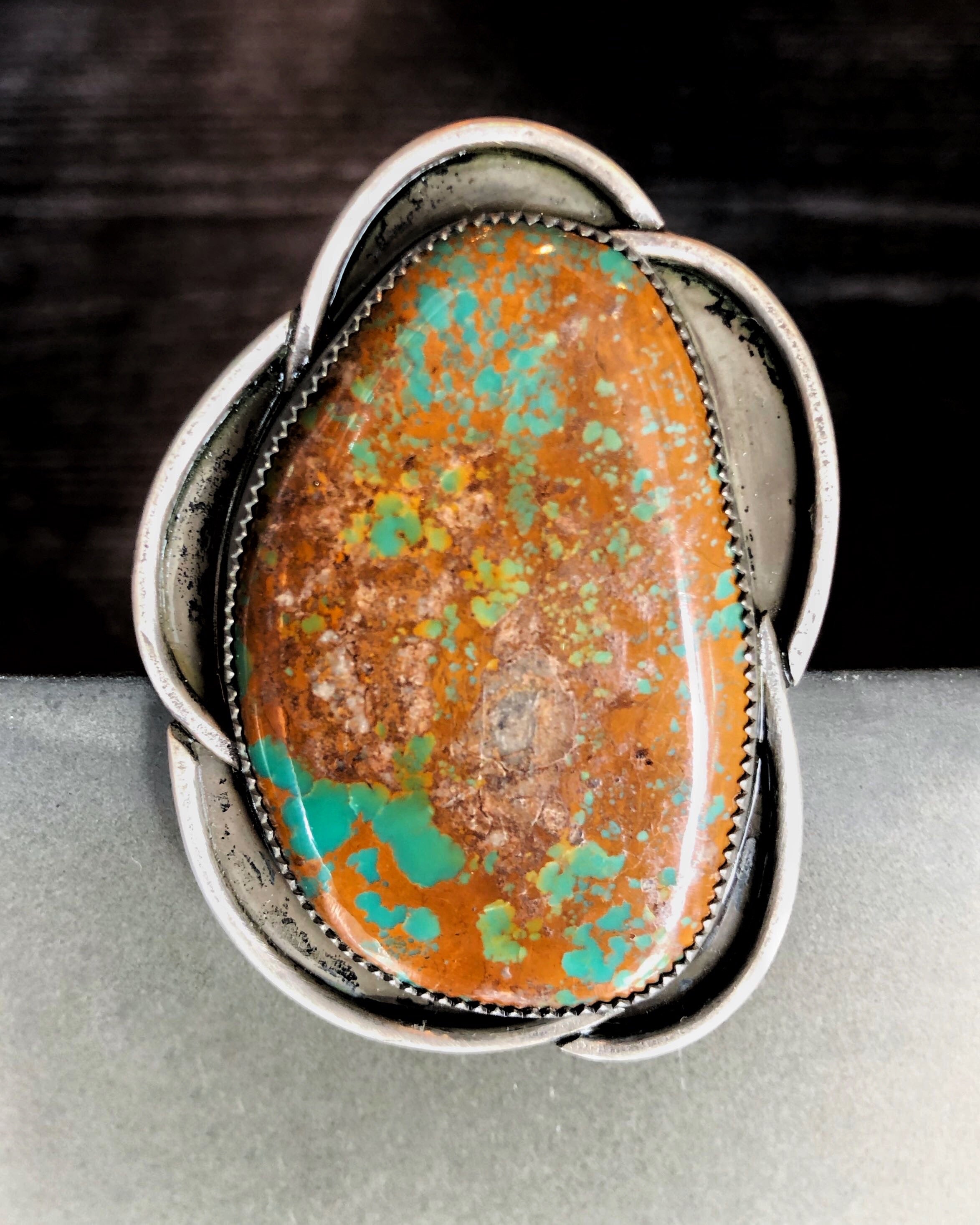 • FLOWER • turquoise + silver ring