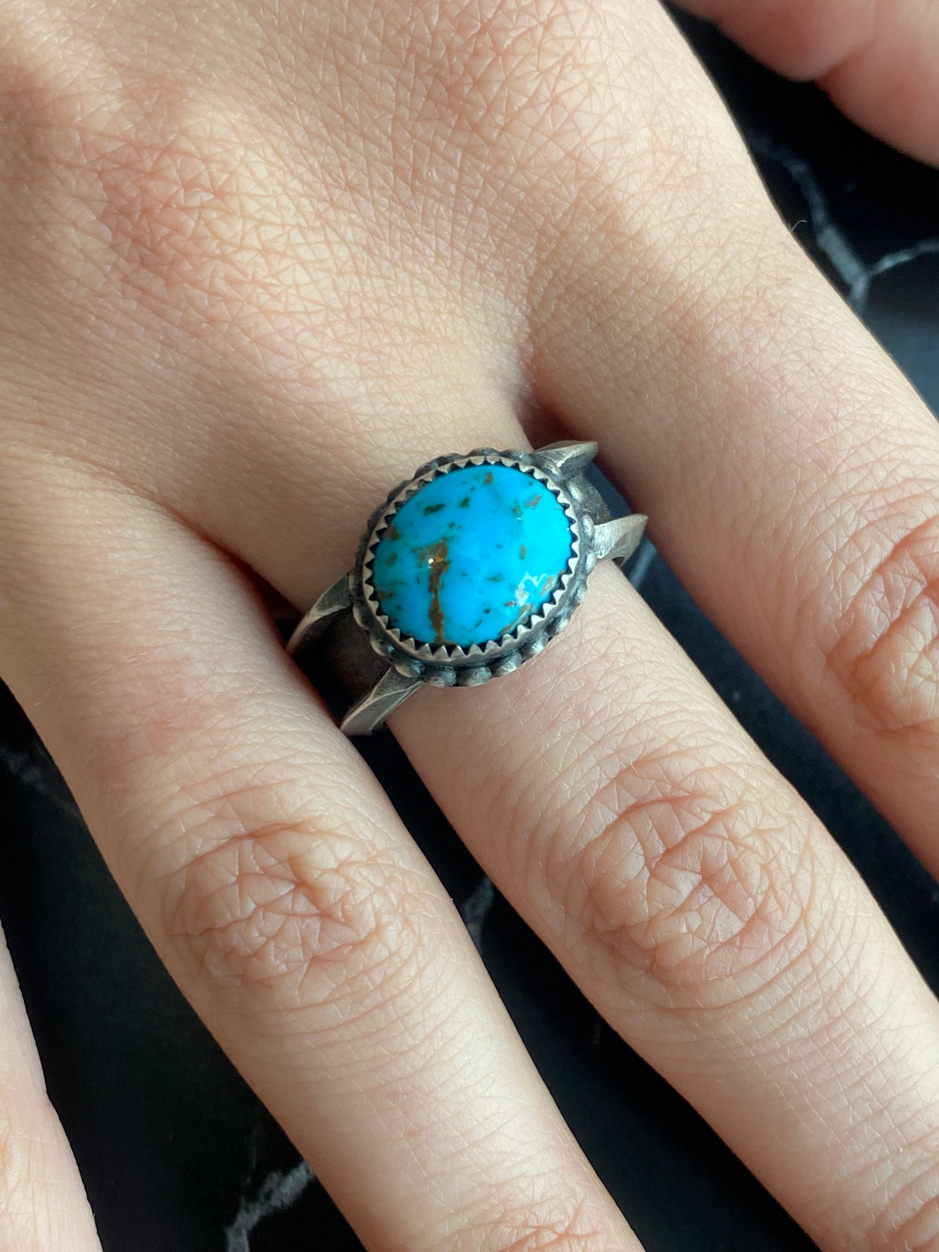 • BITTY • turquoise + silver ring