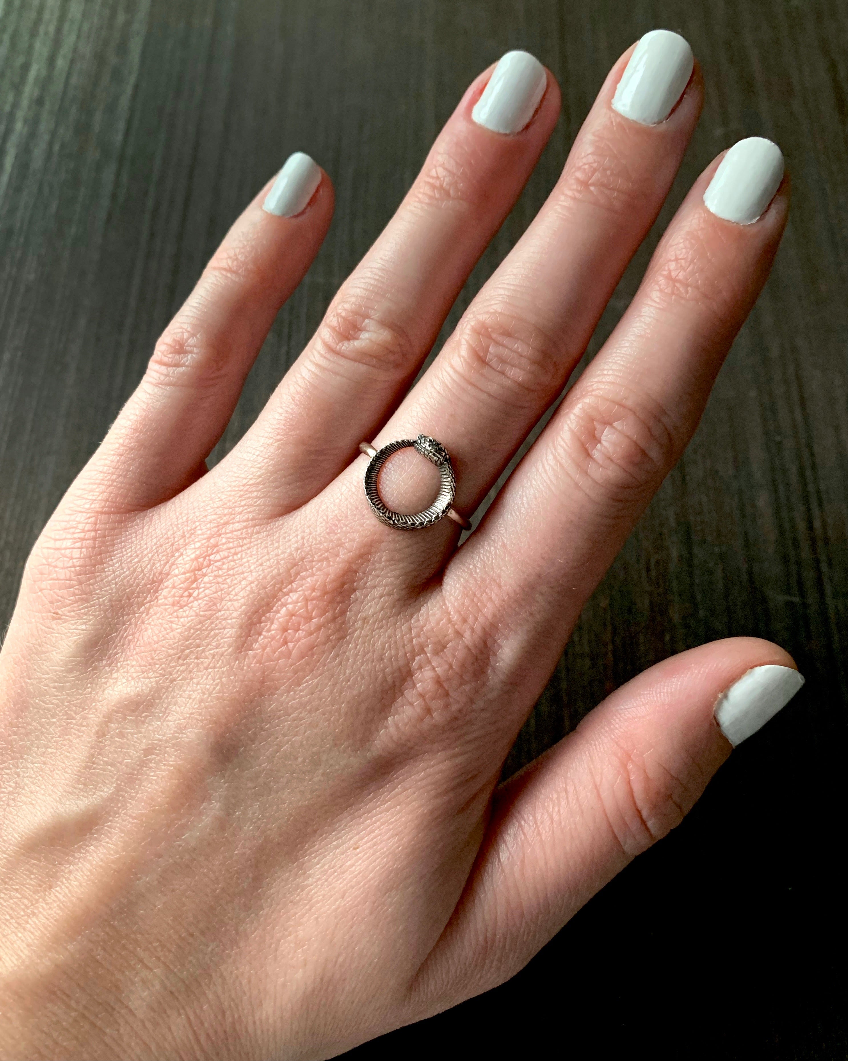 •OUROBOROS• sterling silver ring