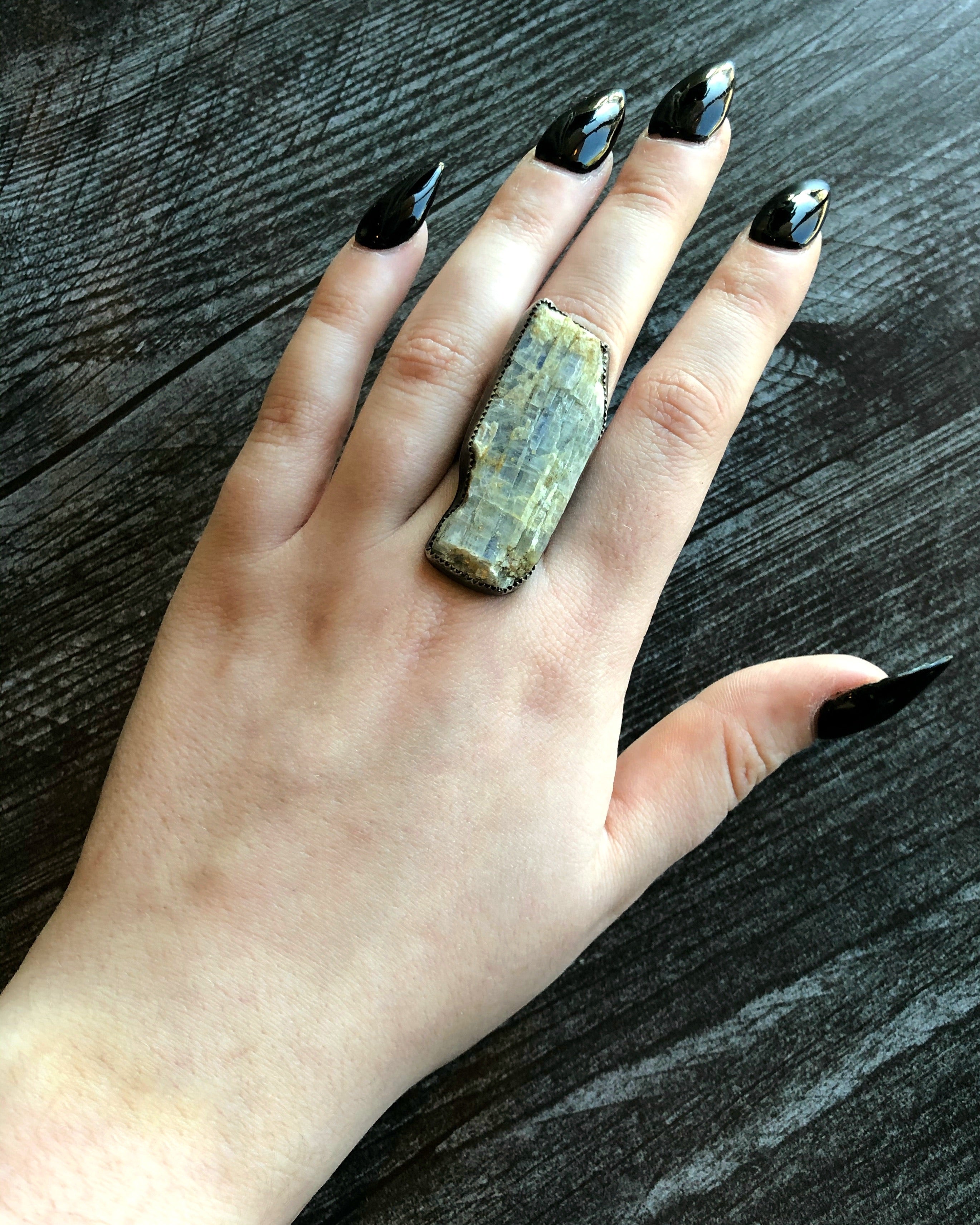 • VEIL • Kyanite + Silver Ring
