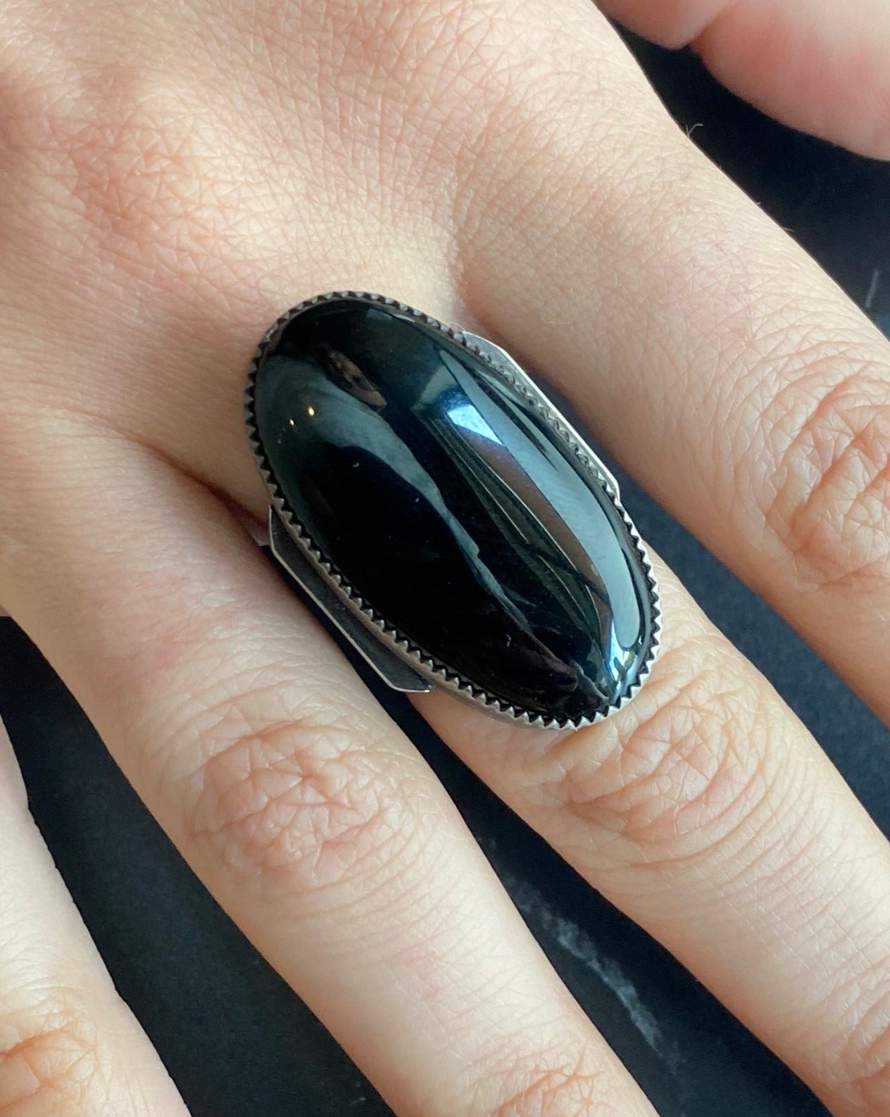• MONUMENT • onyx + silver ring