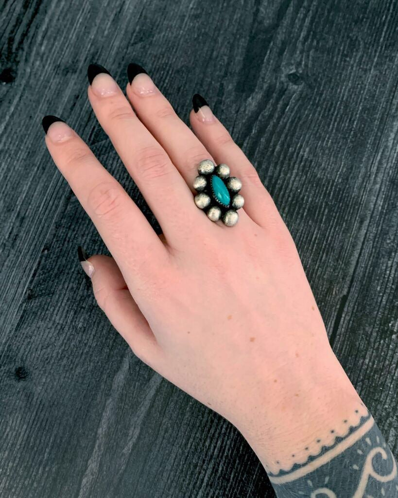 • PLANETARY • turquoise + silver ring