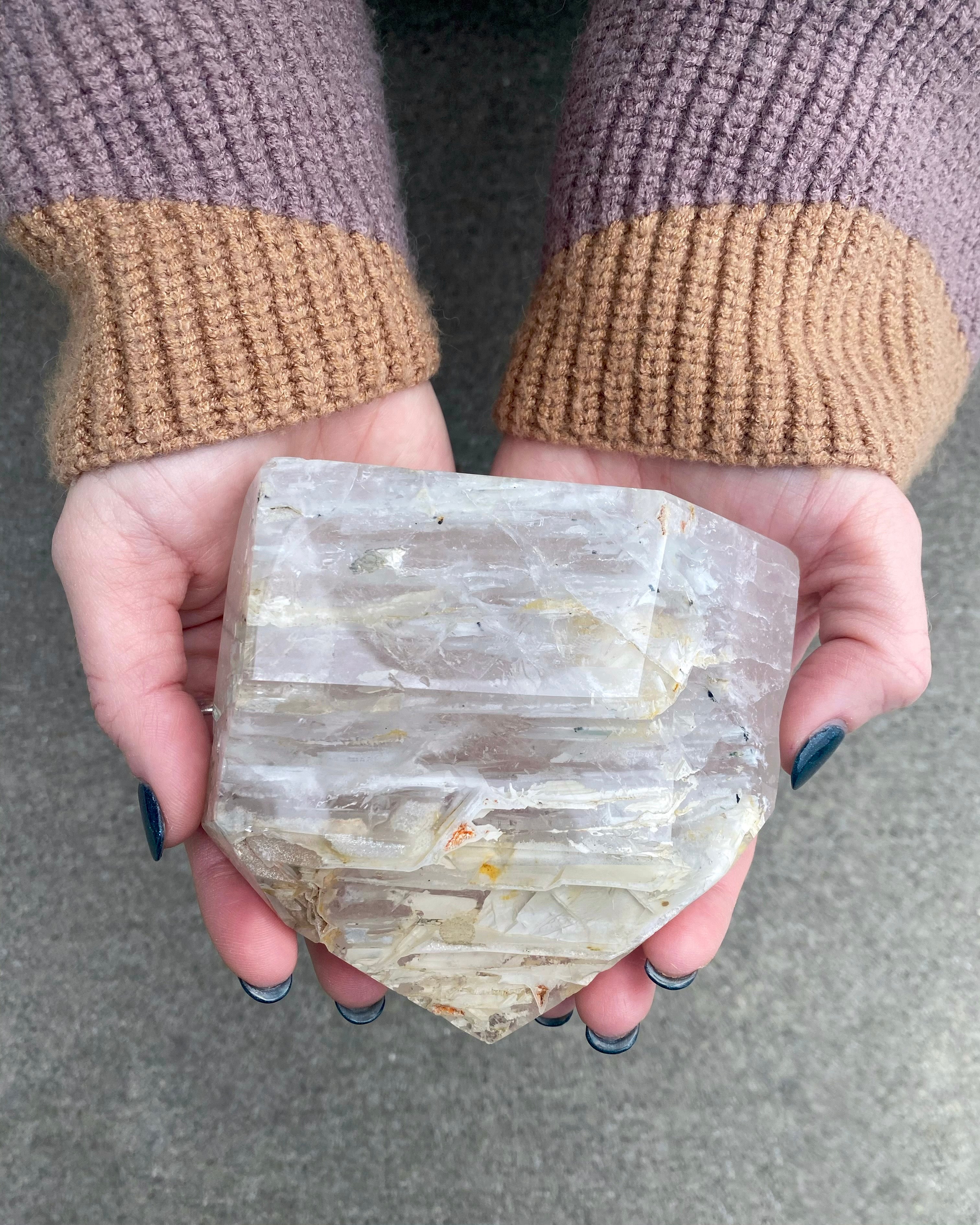 • QUARTZ with DRUZY & MUSCOVITE • ALTAR STONE