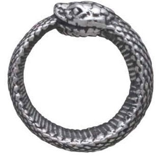 •OUROBOROS SNAKE• silver stud earrings