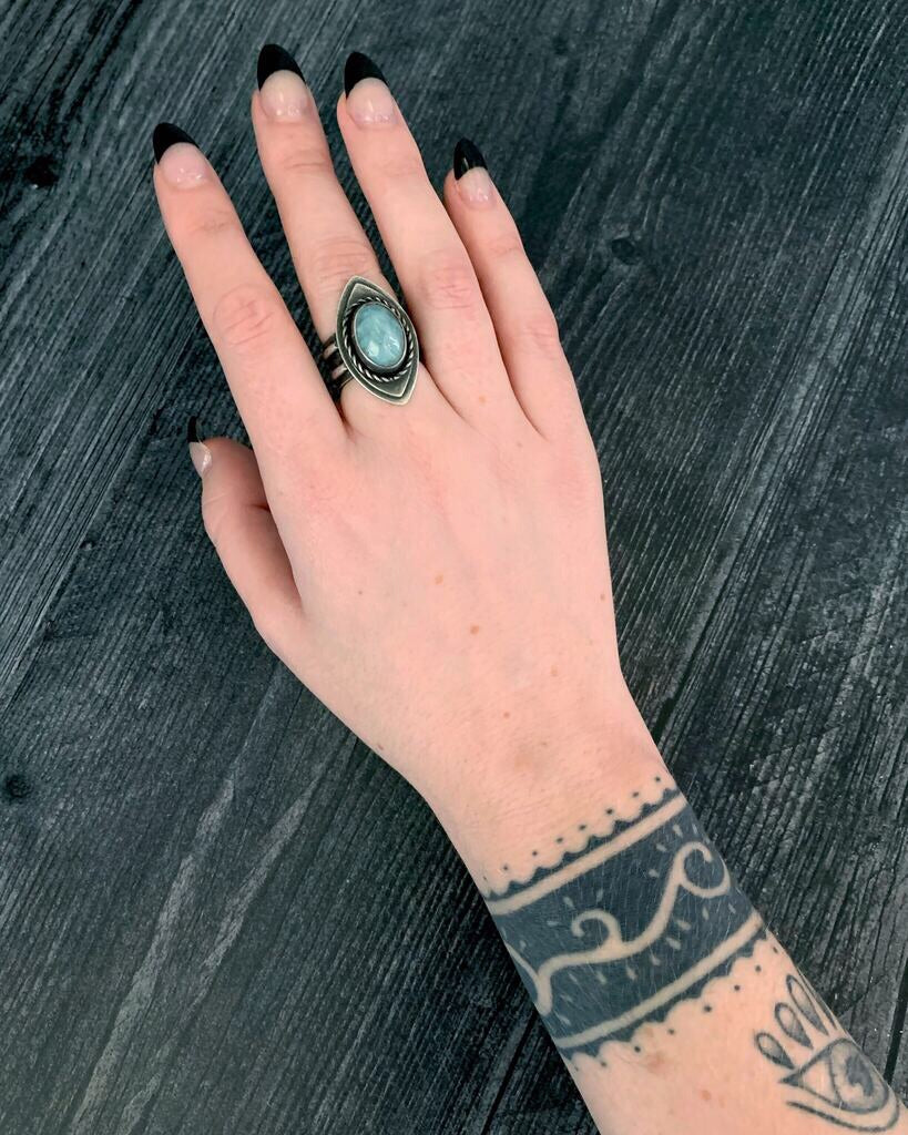 • OCULAR • aquamarine + silver ring