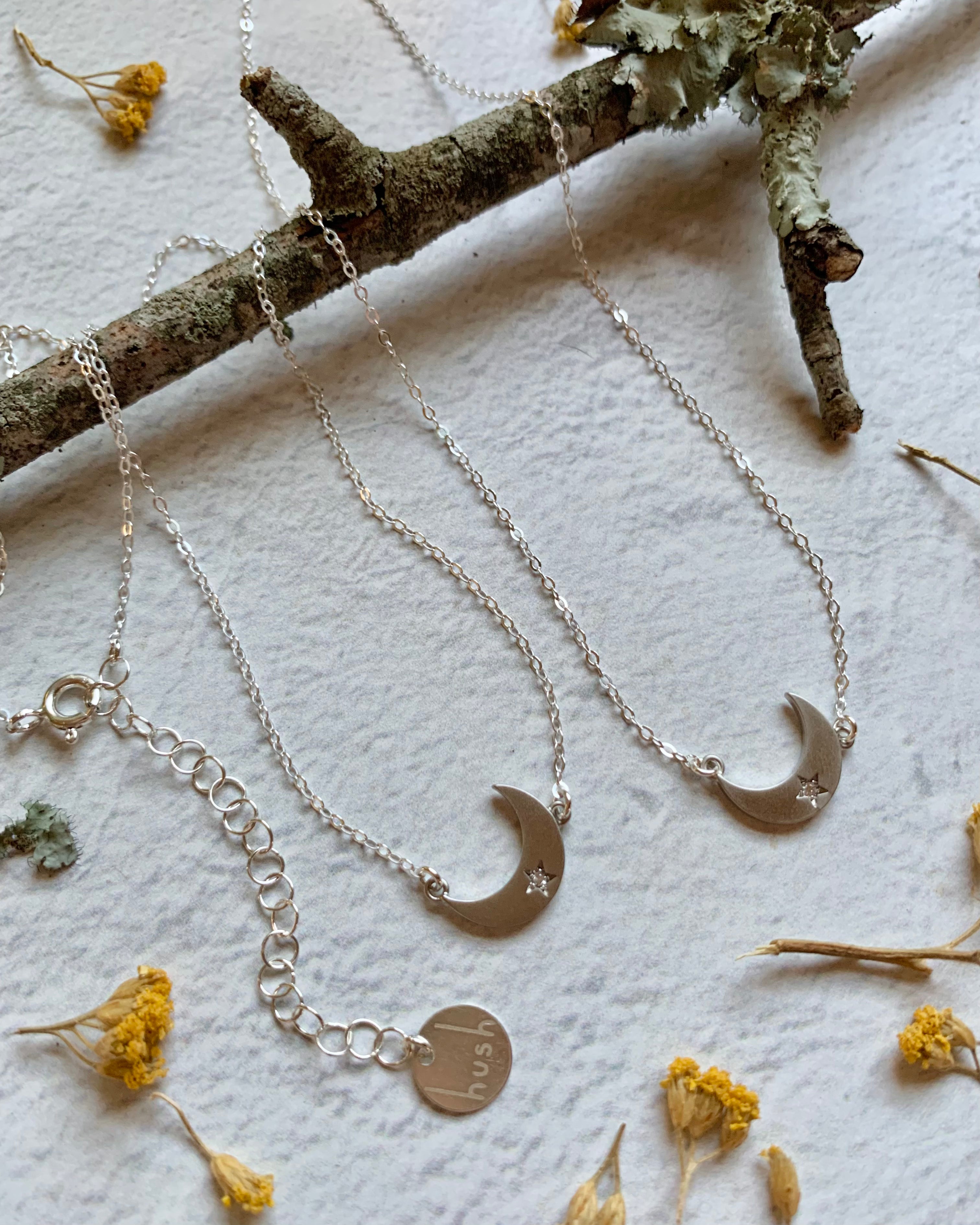 DEMILUNE • silver necklace