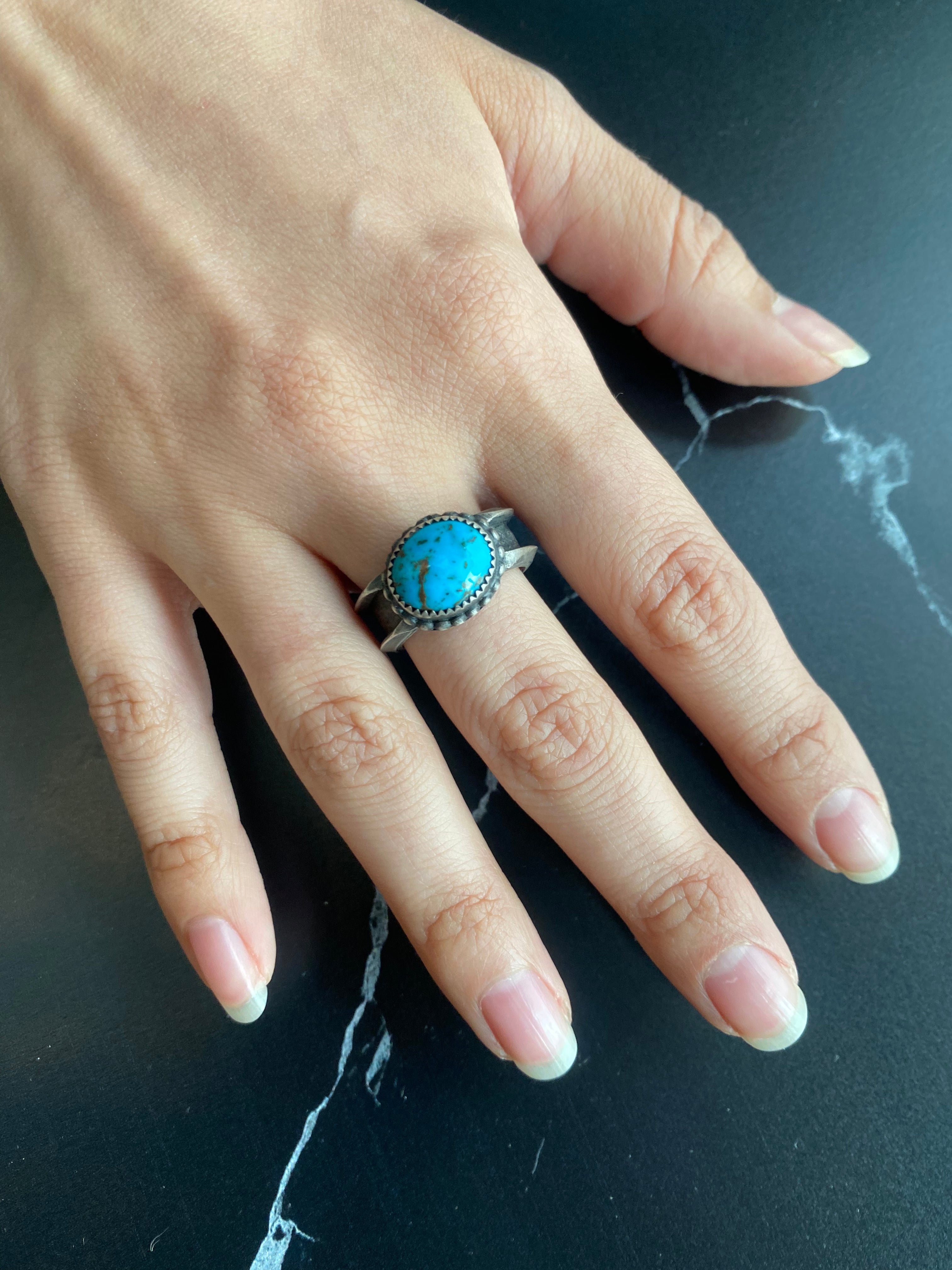 • BITTY • turquoise + silver ring