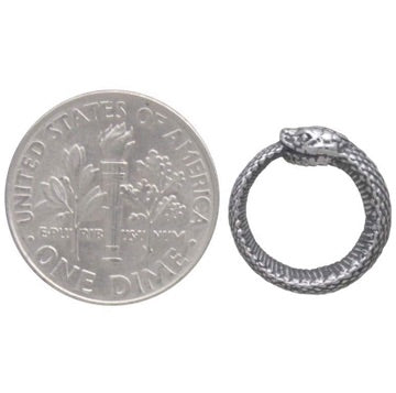 •OUROBOROS SNAKE• silver stud earrings