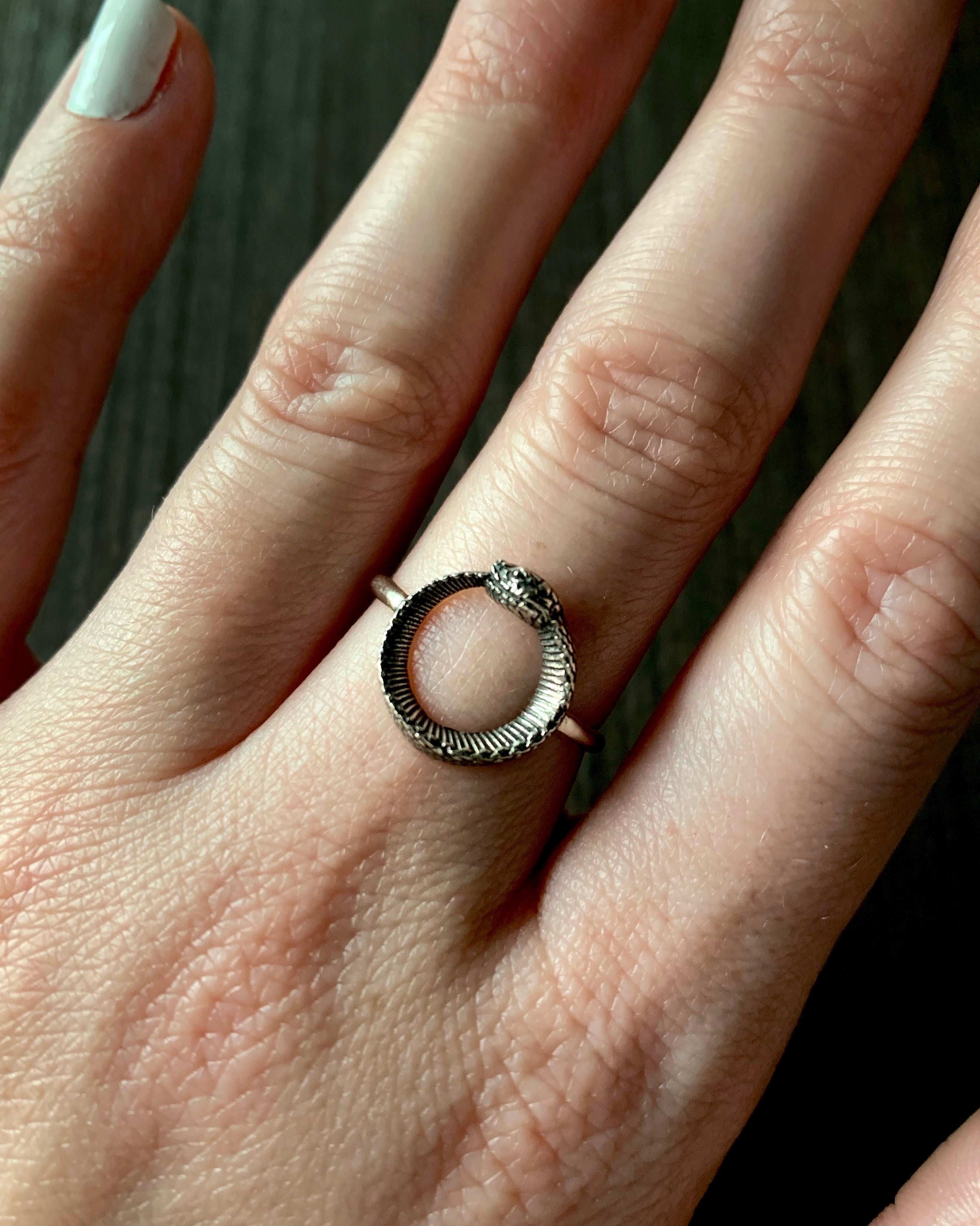 •OUROBOROS• sterling silver ring