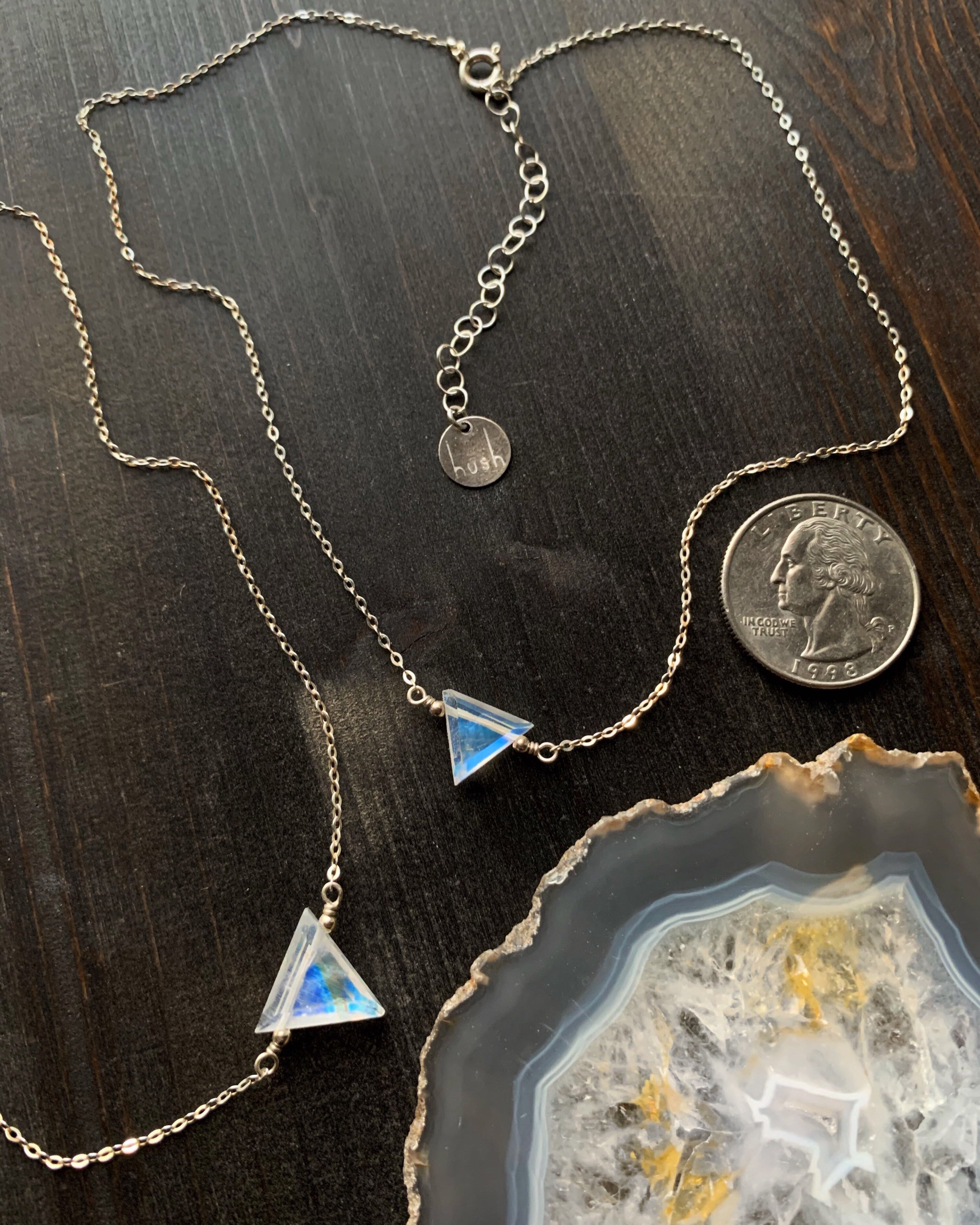 • STRAY • labradorite + gold necklace