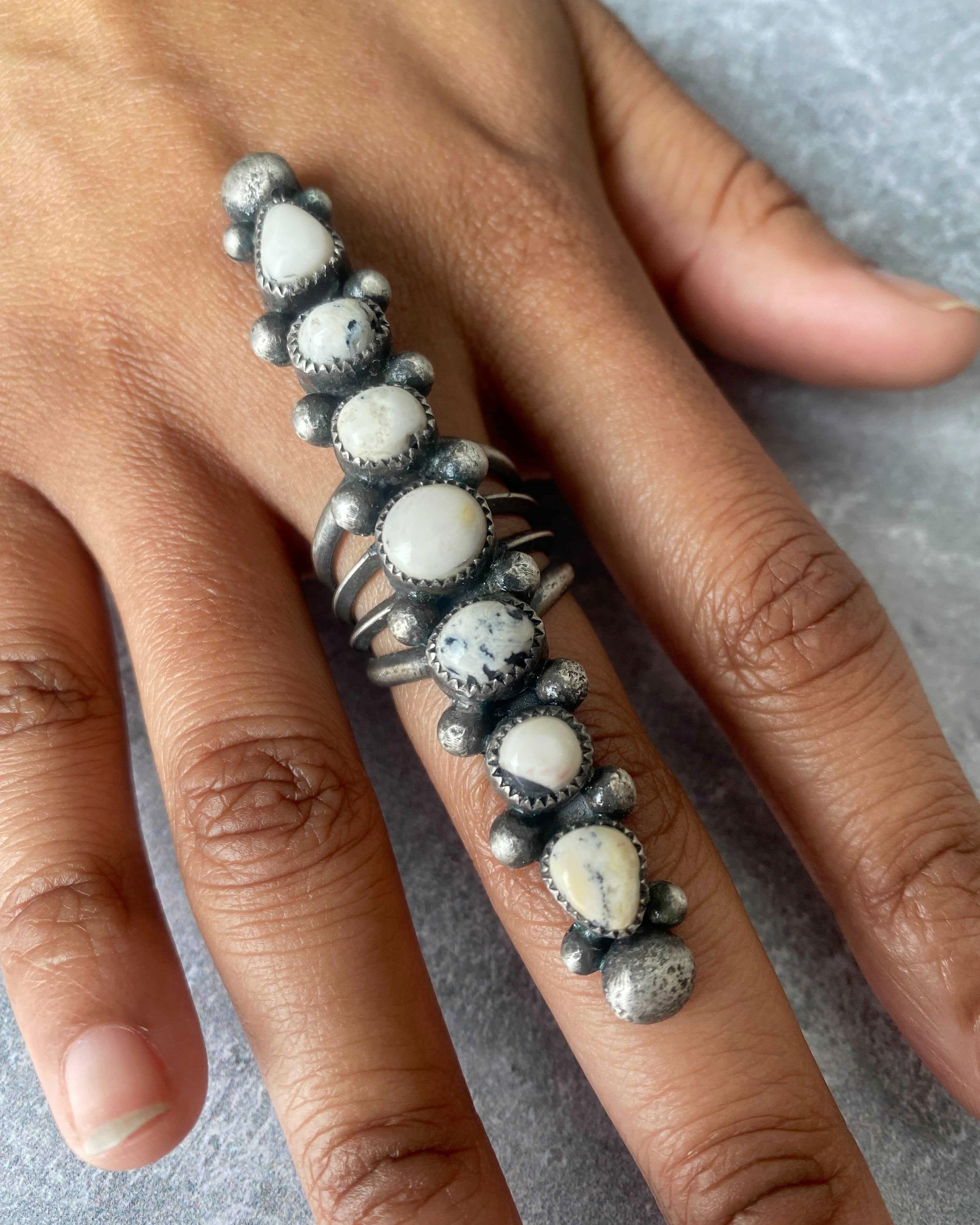 • ALIGNMENT • white buffalo + silver ring