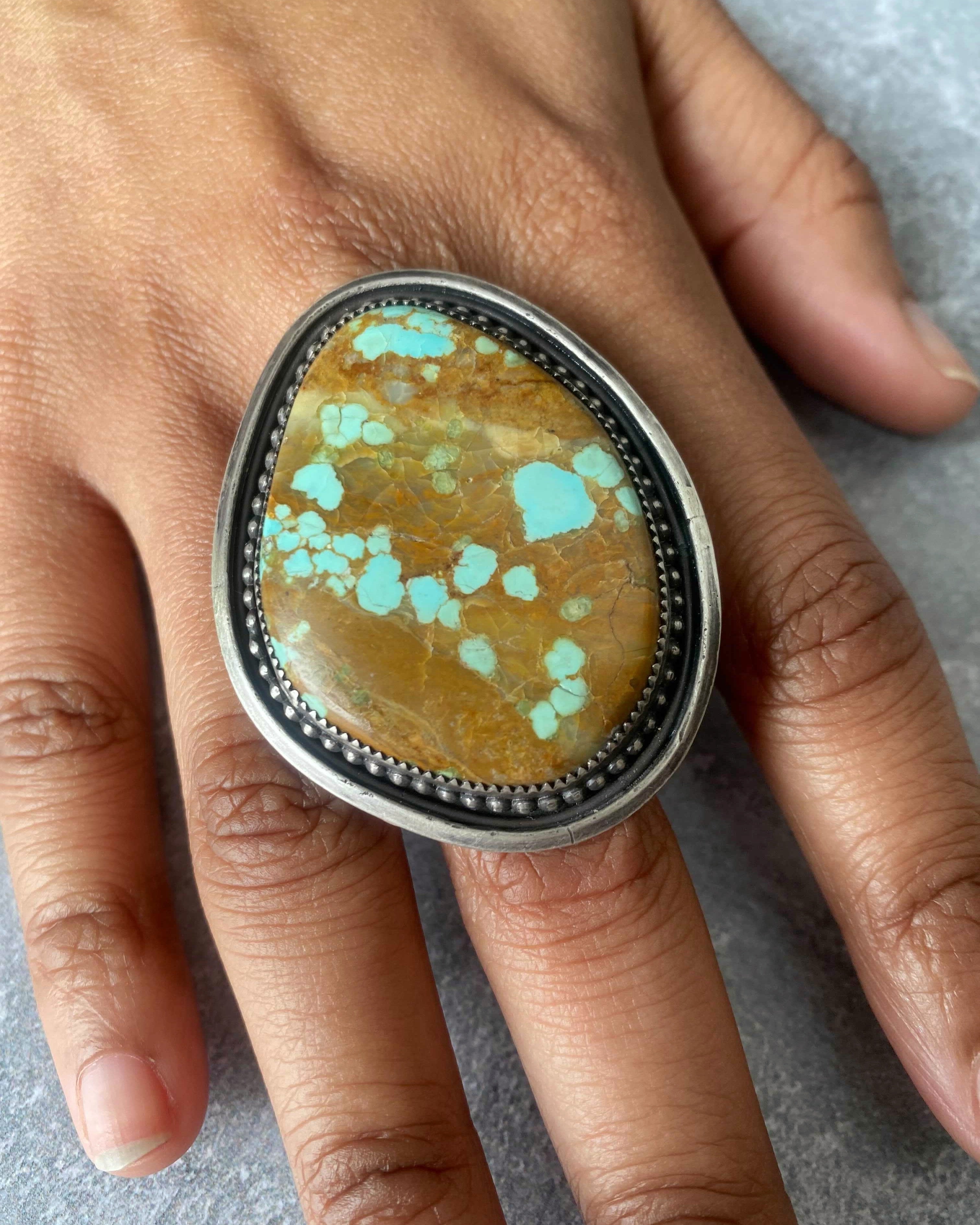 • AERIAL • turquoise + silver ring