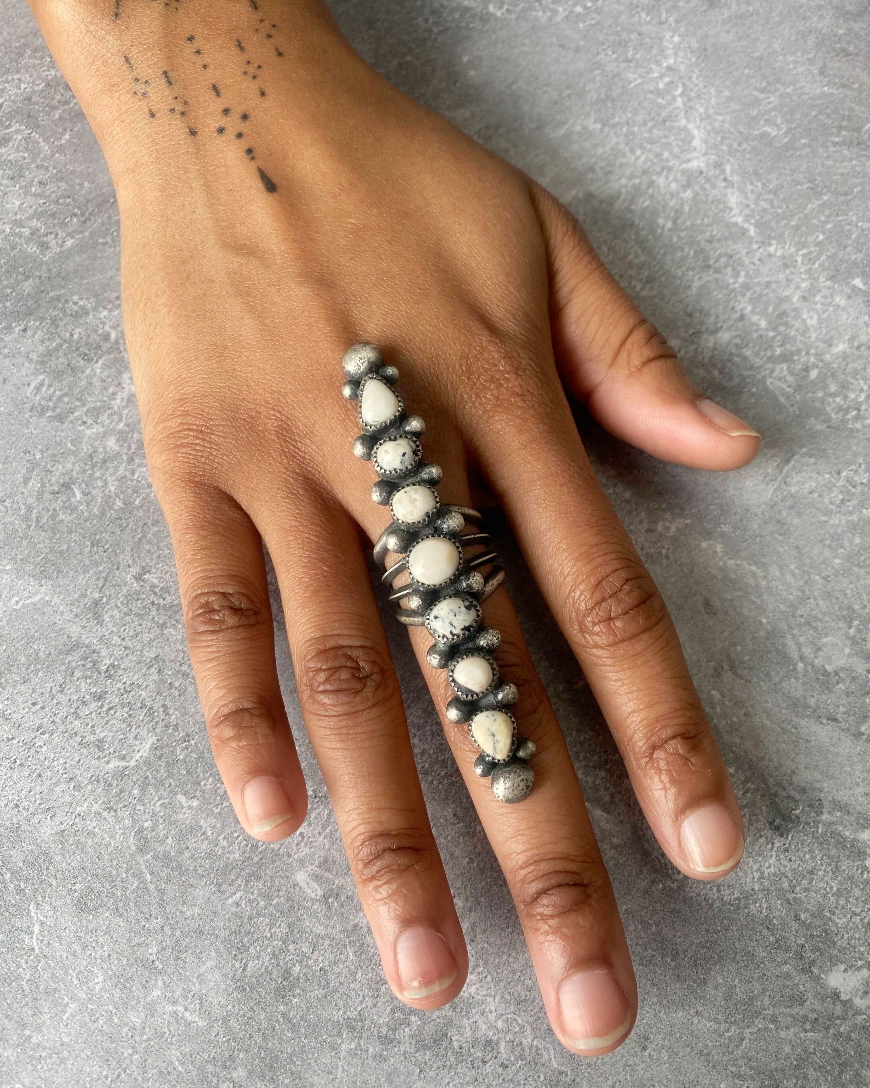 • ALIGNMENT • white buffalo + silver ring