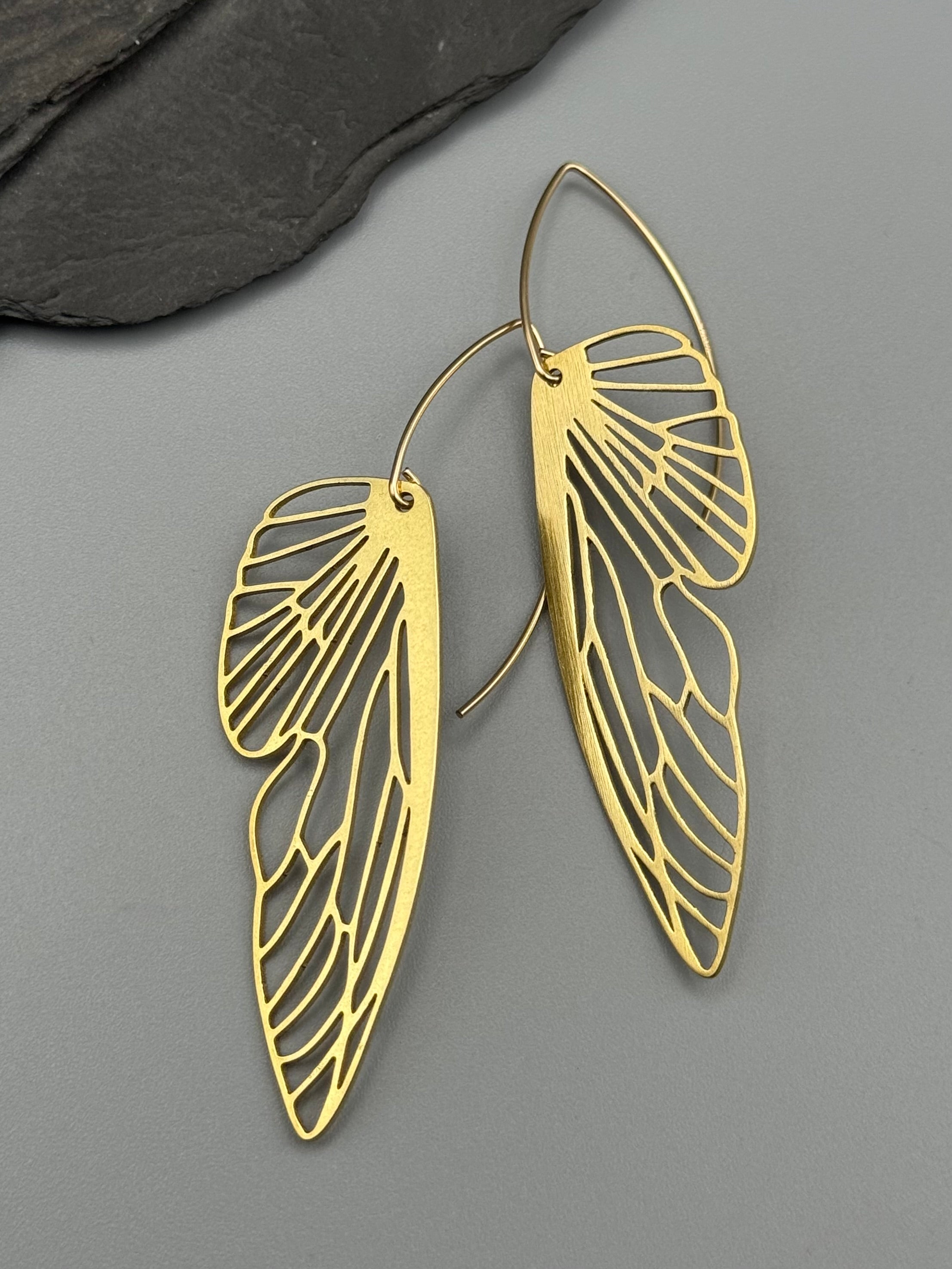•METAMORPH• gold dangle earrings