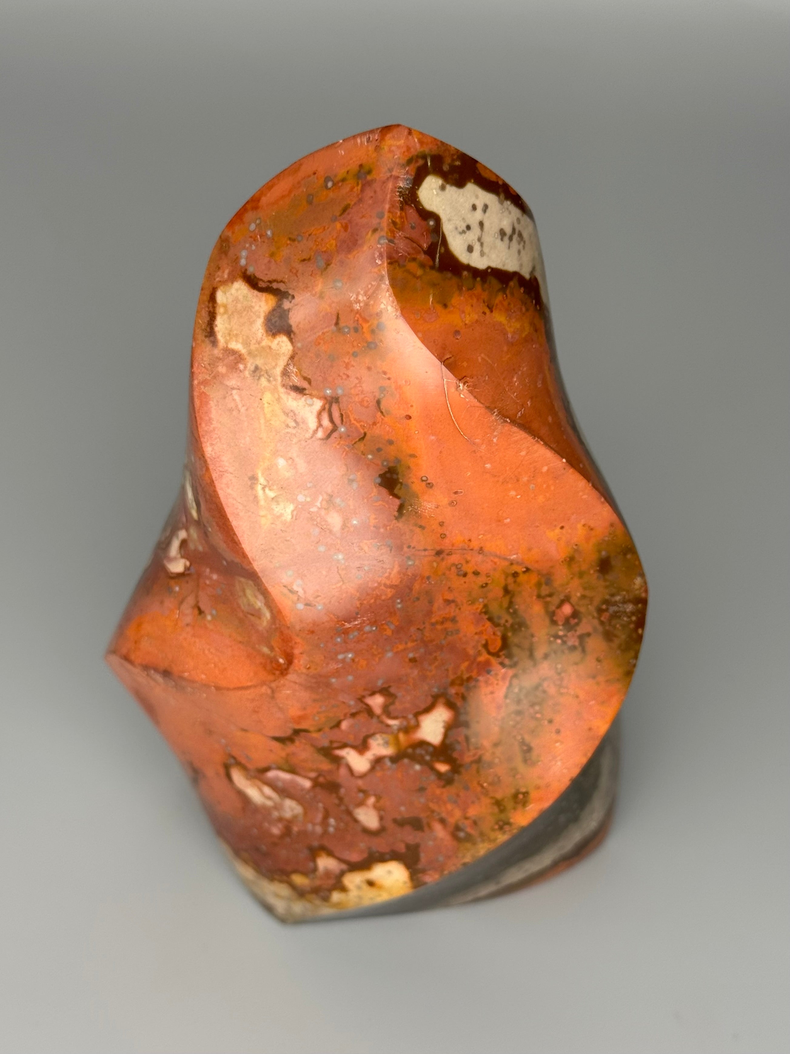 •POLYCHROME JASPER• carved flame