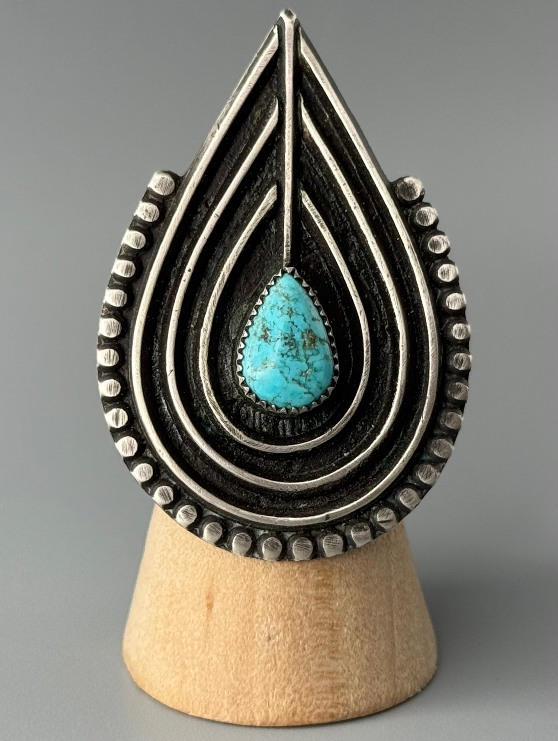 •RECURSION• turquoise + silver ring (size 7.25)