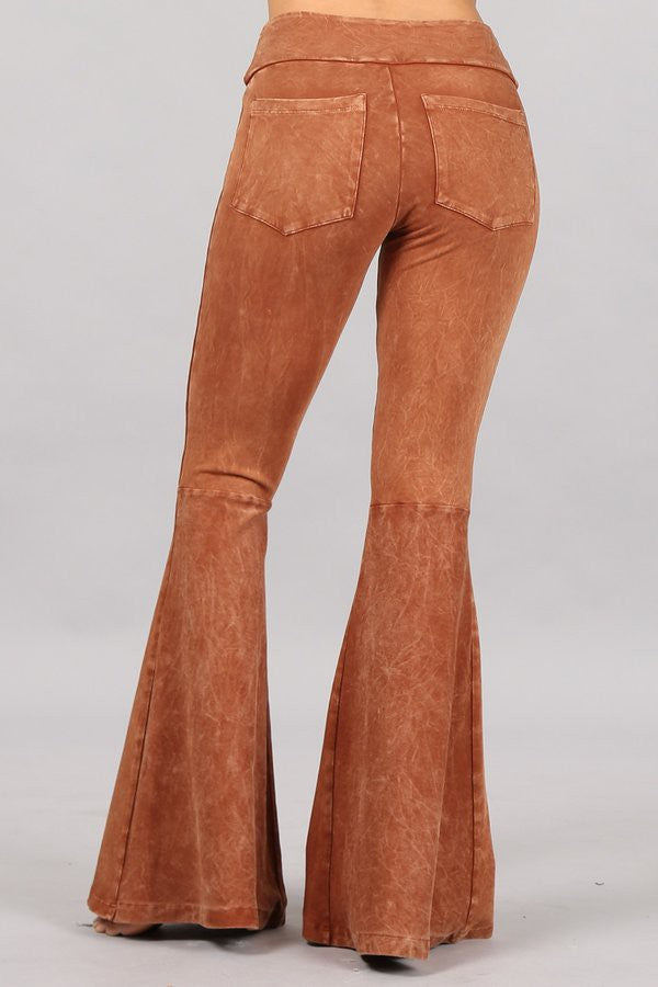 •FARRAH - SUGAR ALMOND• cotton blend bell bottoms