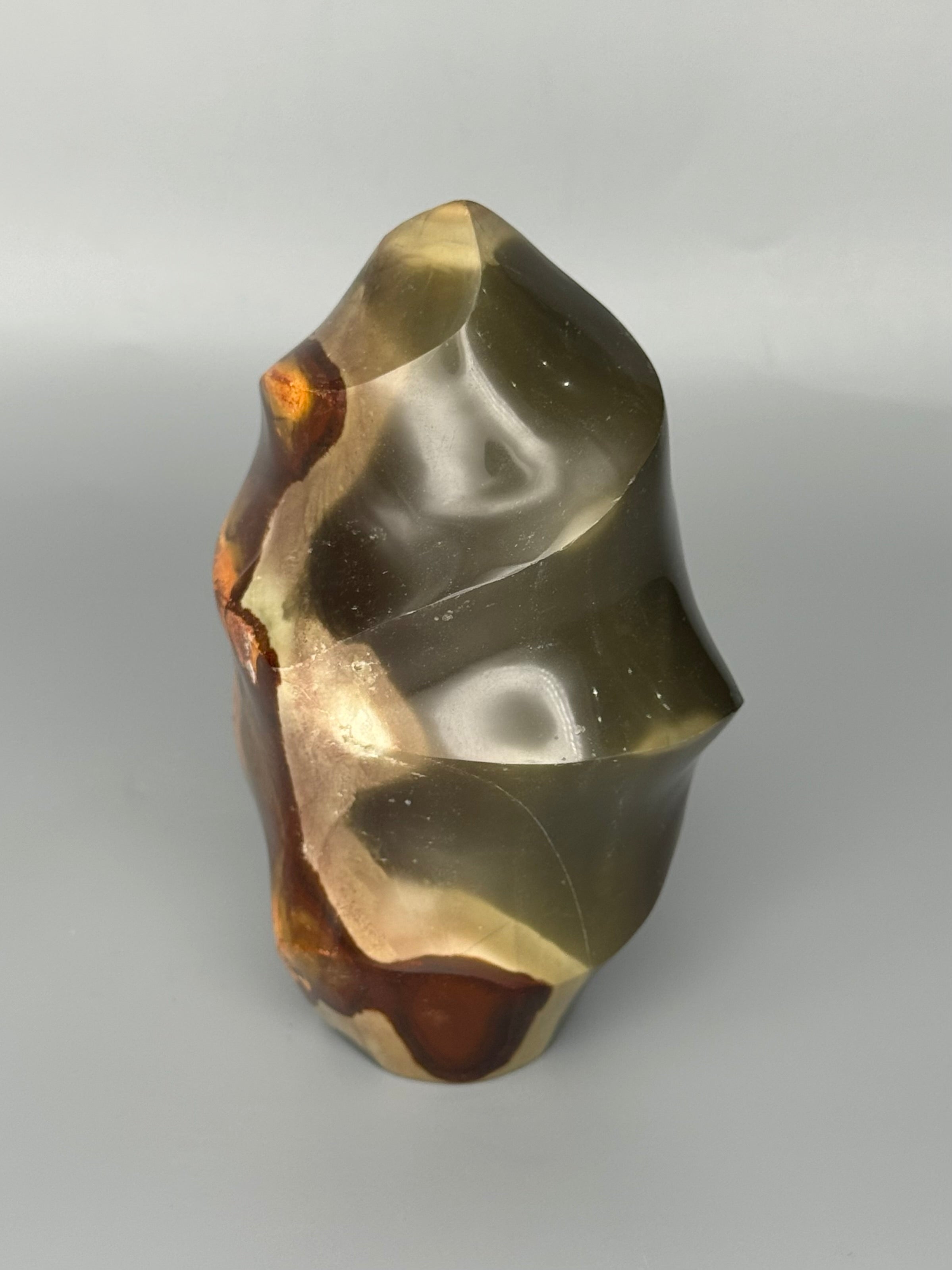 •POLYCHROME JASPER• carved flame