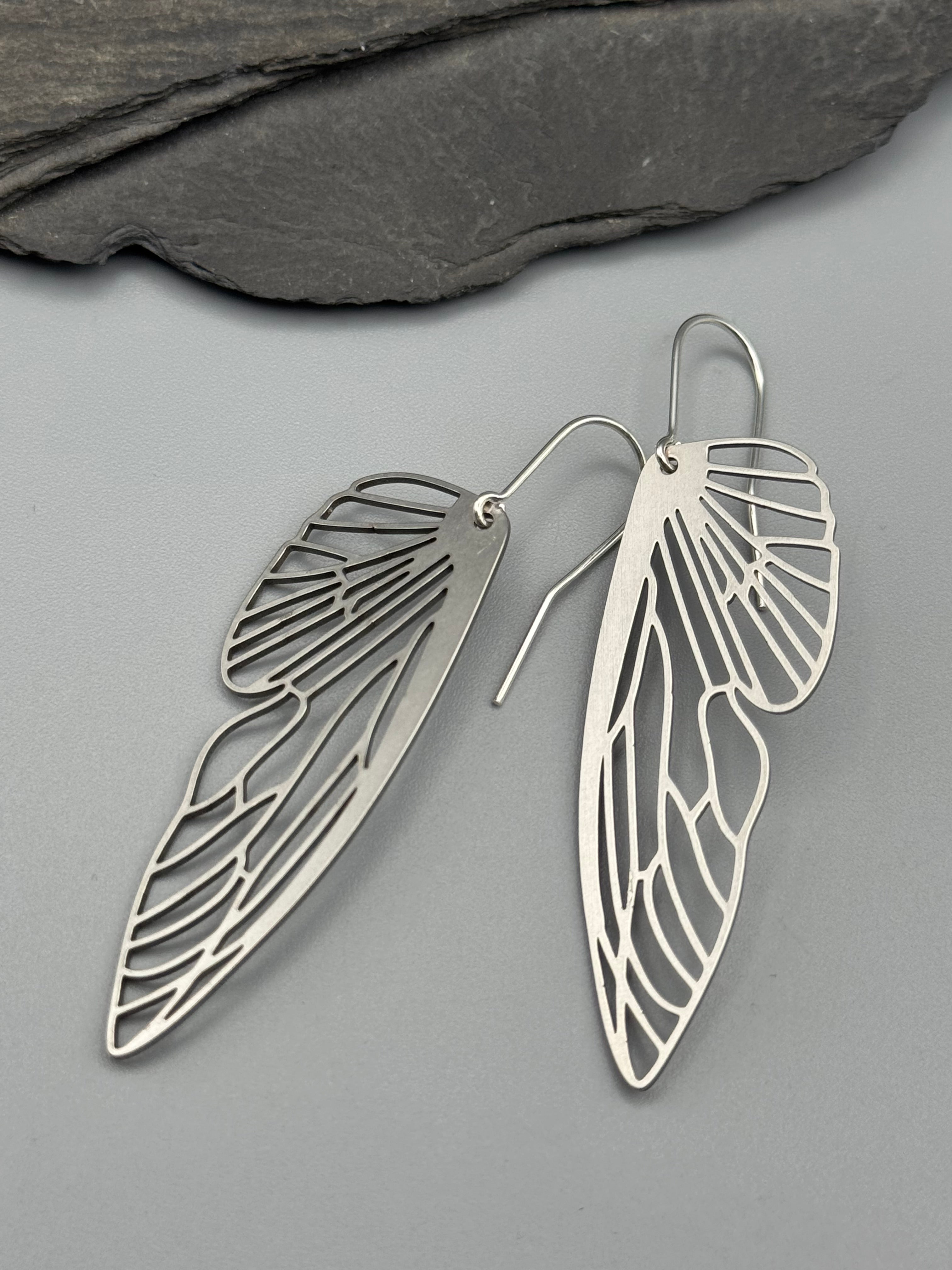 •METAMORPH• silver dangle earrings