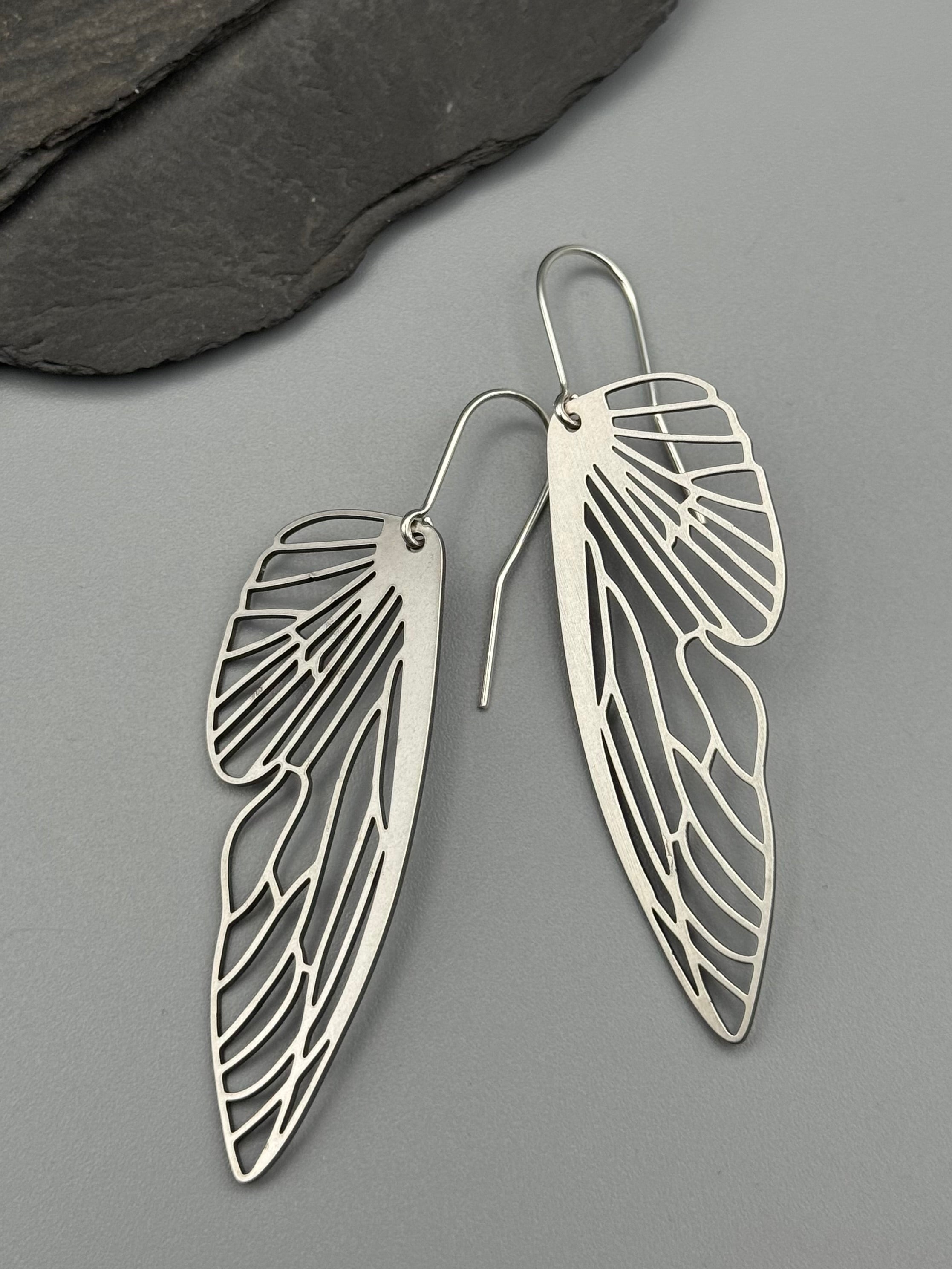 •METAMORPH• silver dangle earrings