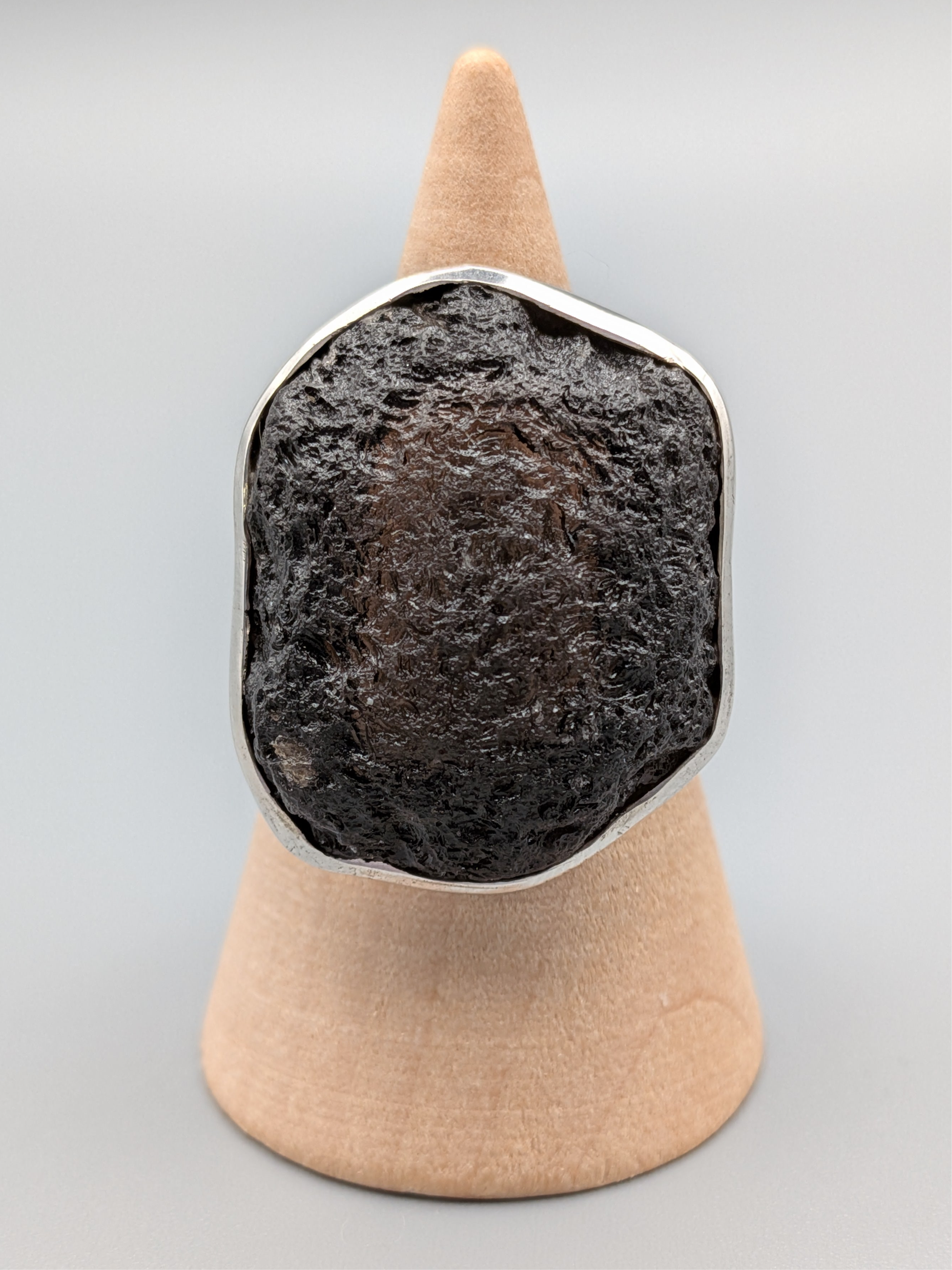 •AGNI MANITITE - FREEFORM• split band silver ring (size 9)