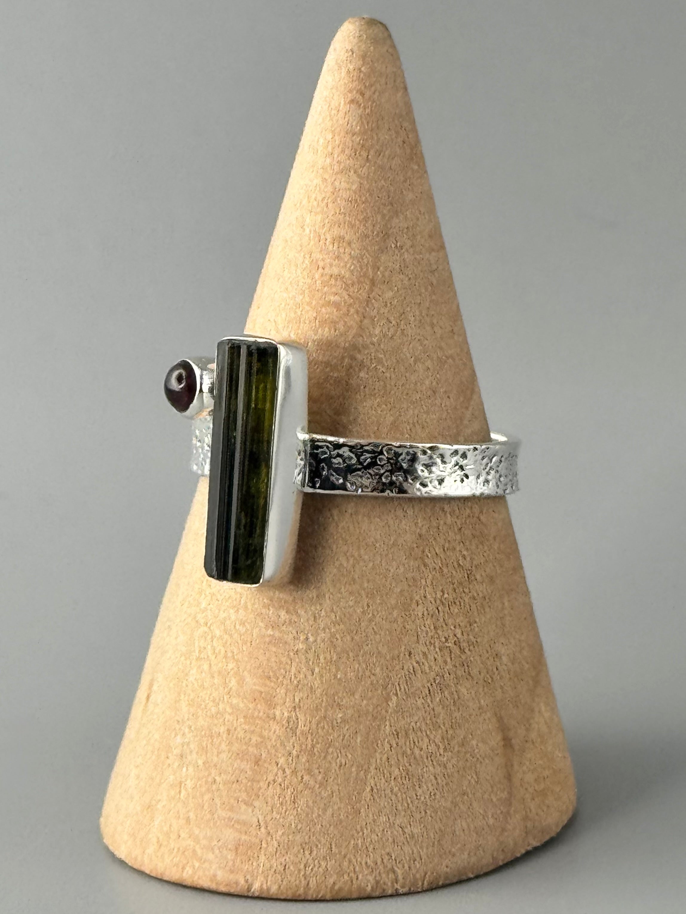 •TOURMALINE - IO• sterling silver ring (various sizes)