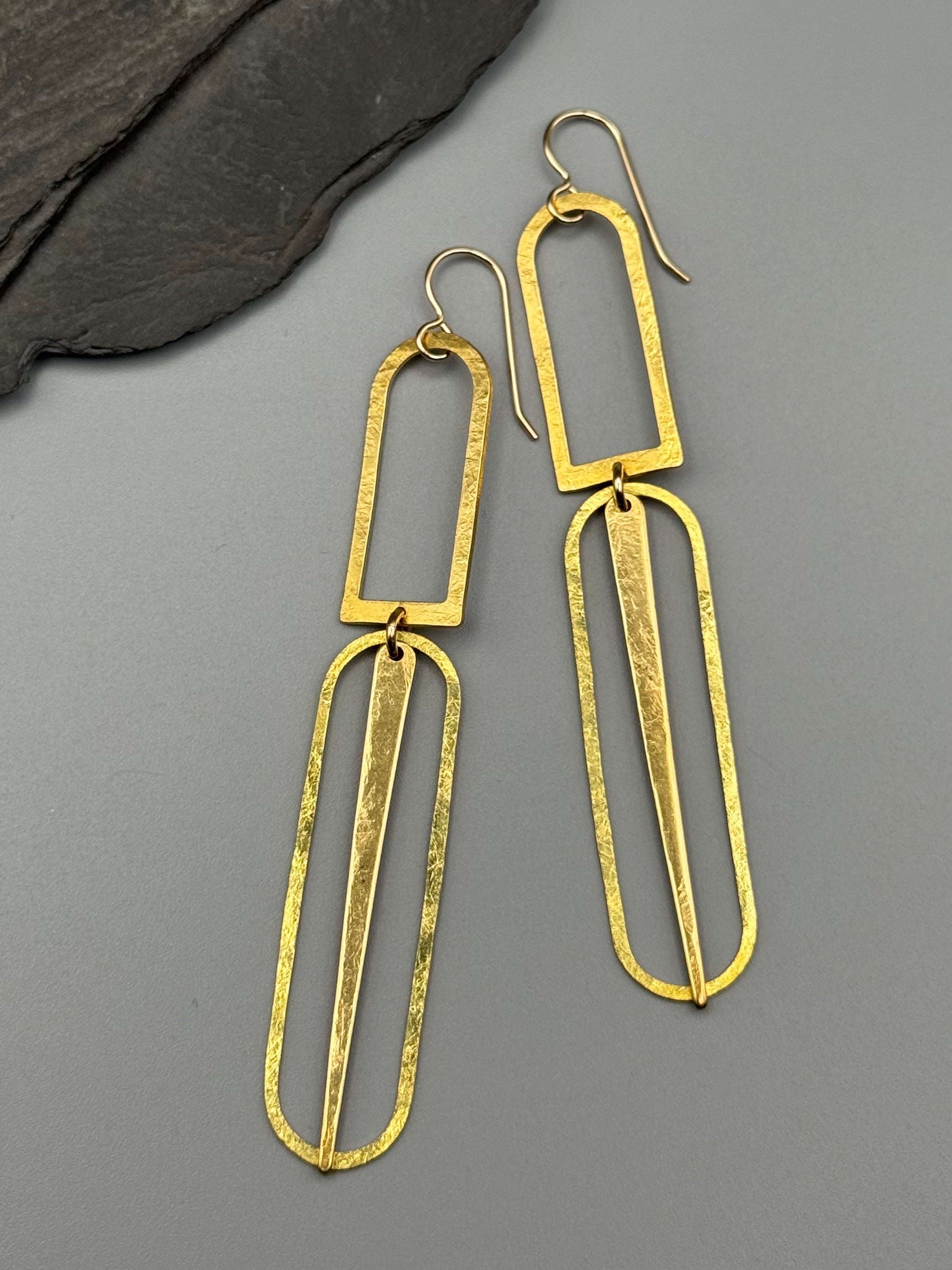 •PORTAL PENDULUM• gold dangle earrings