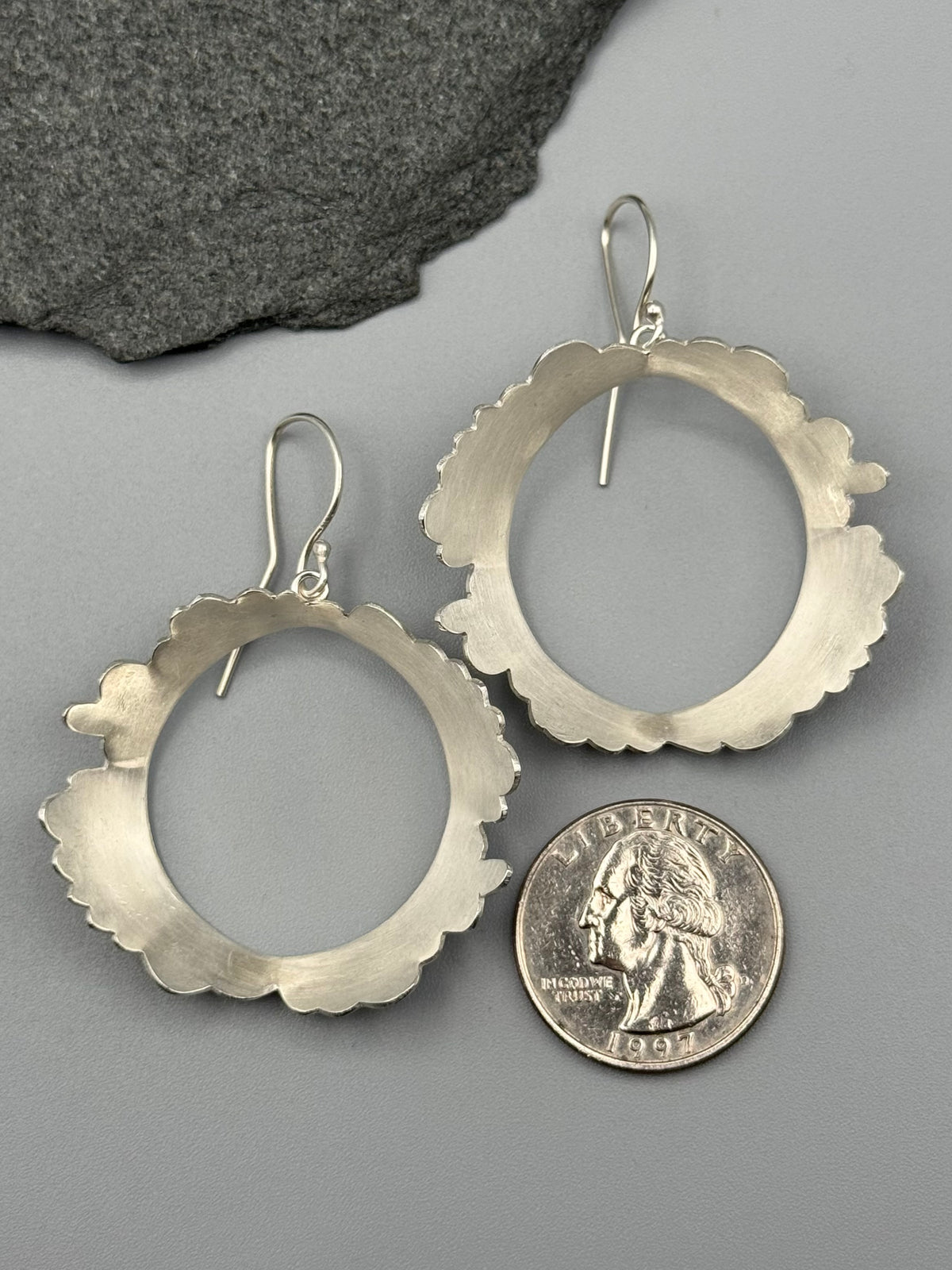 •CLOUD• sterling silver dangle earrings