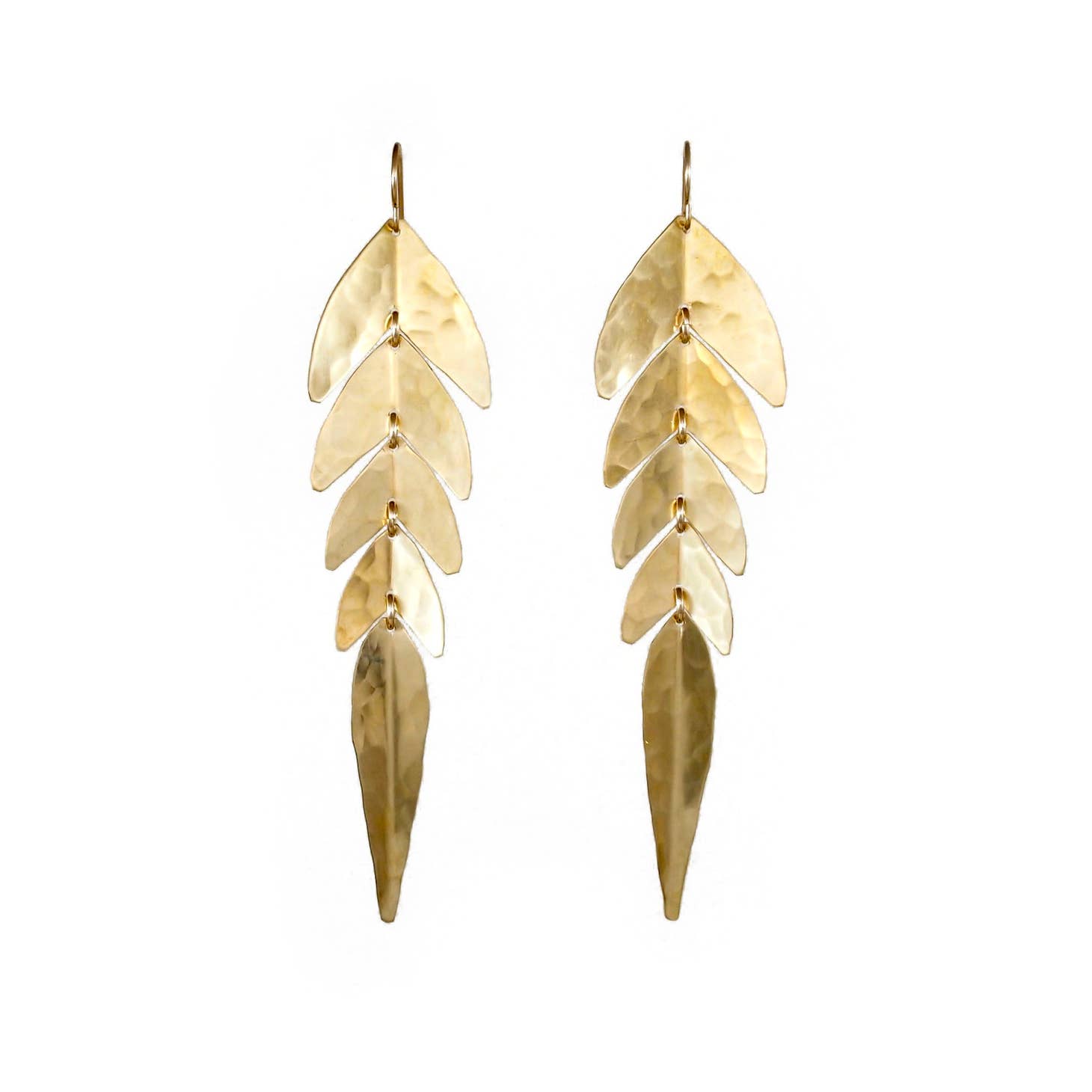 • SMALL SWISH • gold dangle earrings