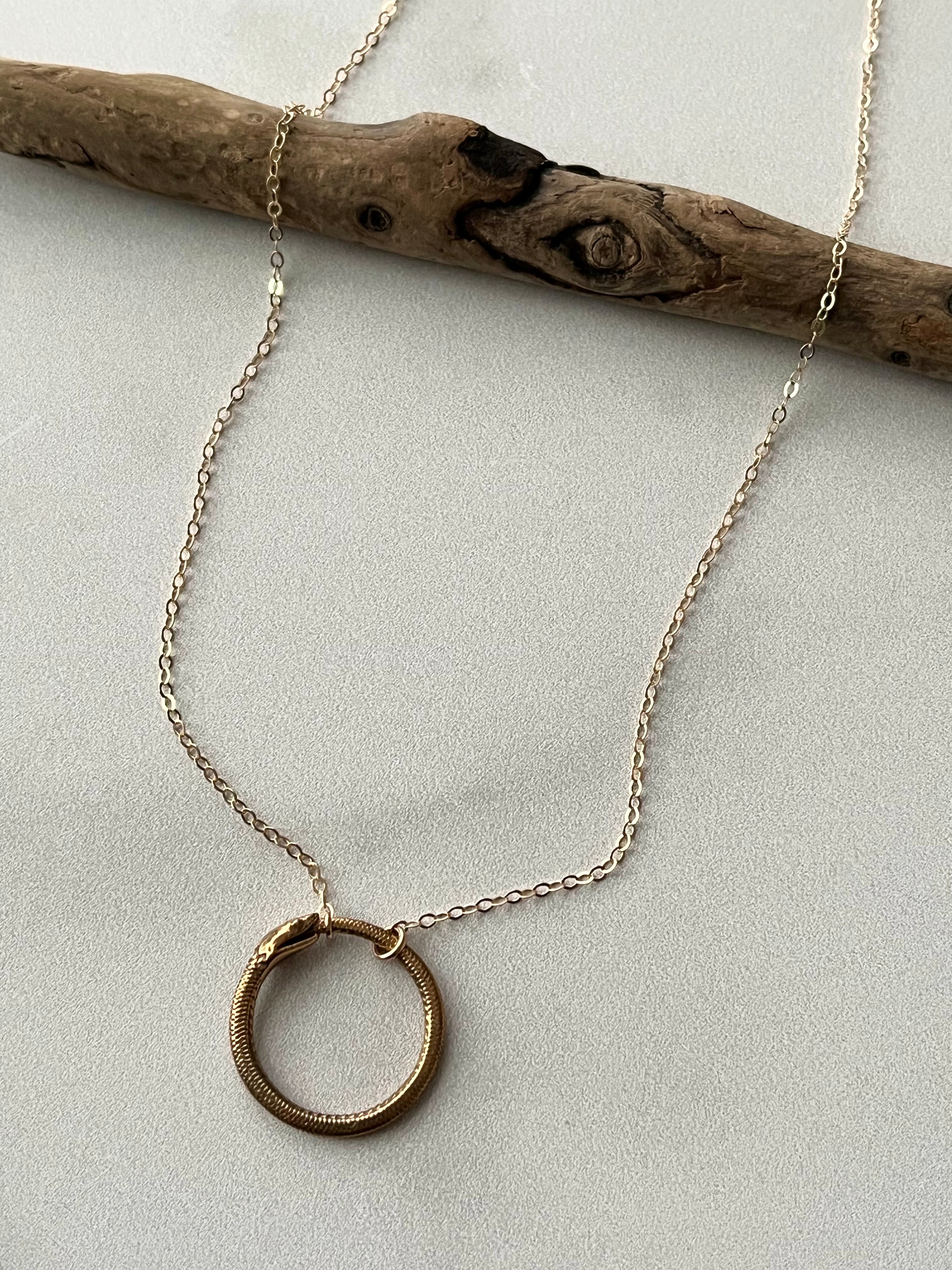 •OUROBOROS•  gold necklace