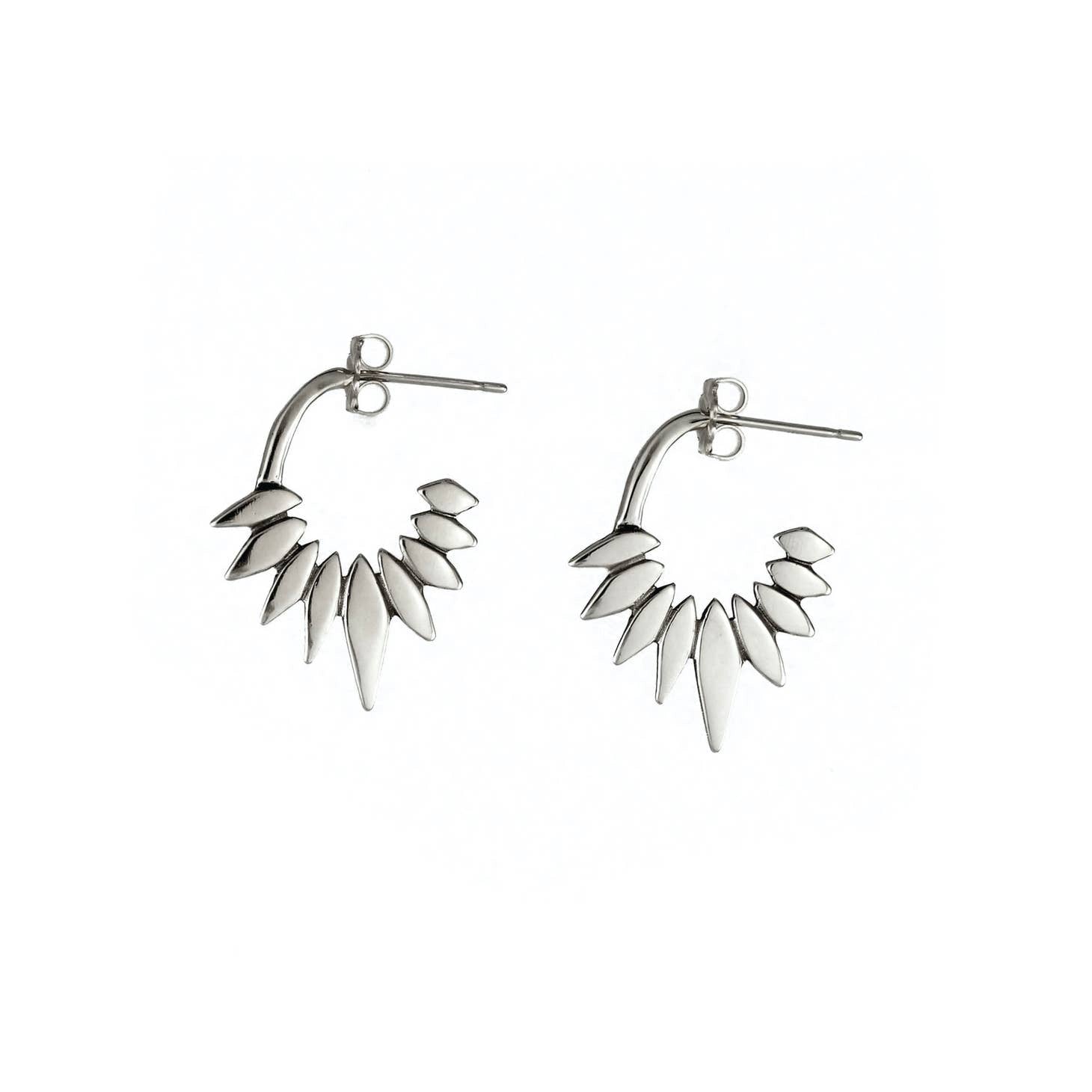 • UNI • silver hoop earrings