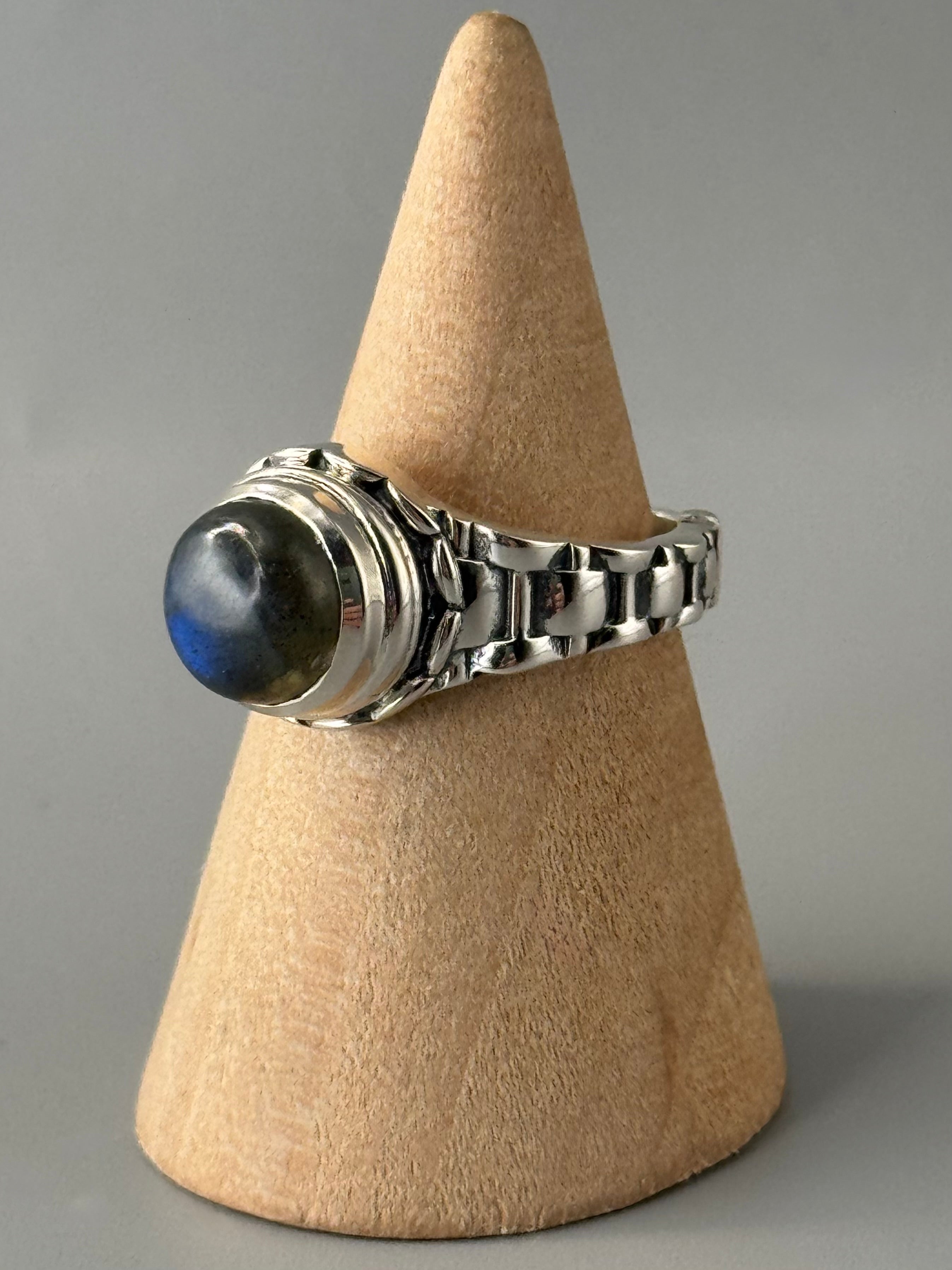 •LABRADORITE - TIMEKEEPER• sterling silver ring (various sizes)
