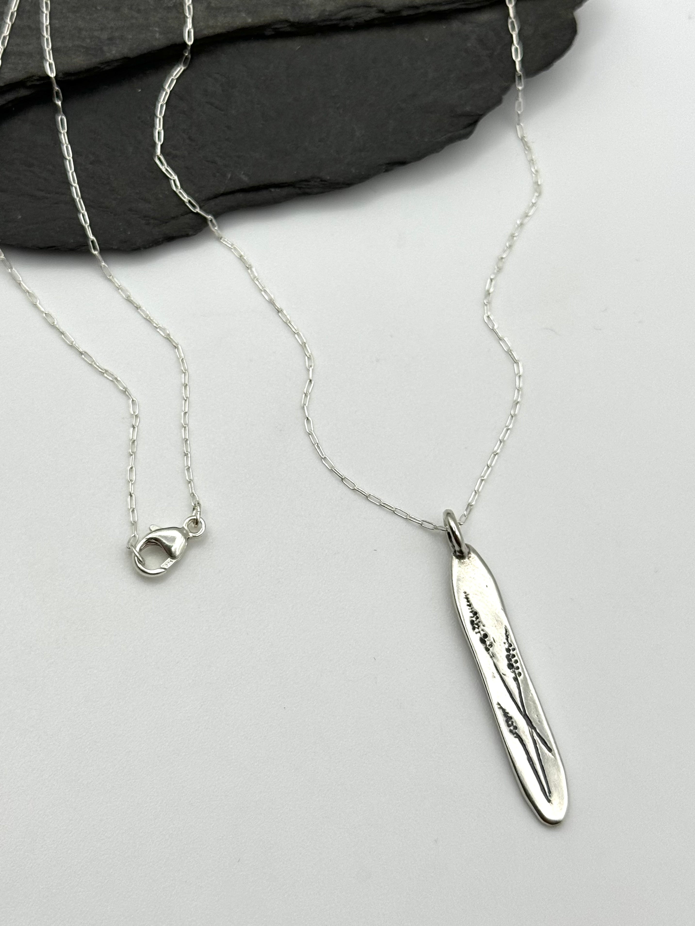 •LAVENDER• sterling silver necklace