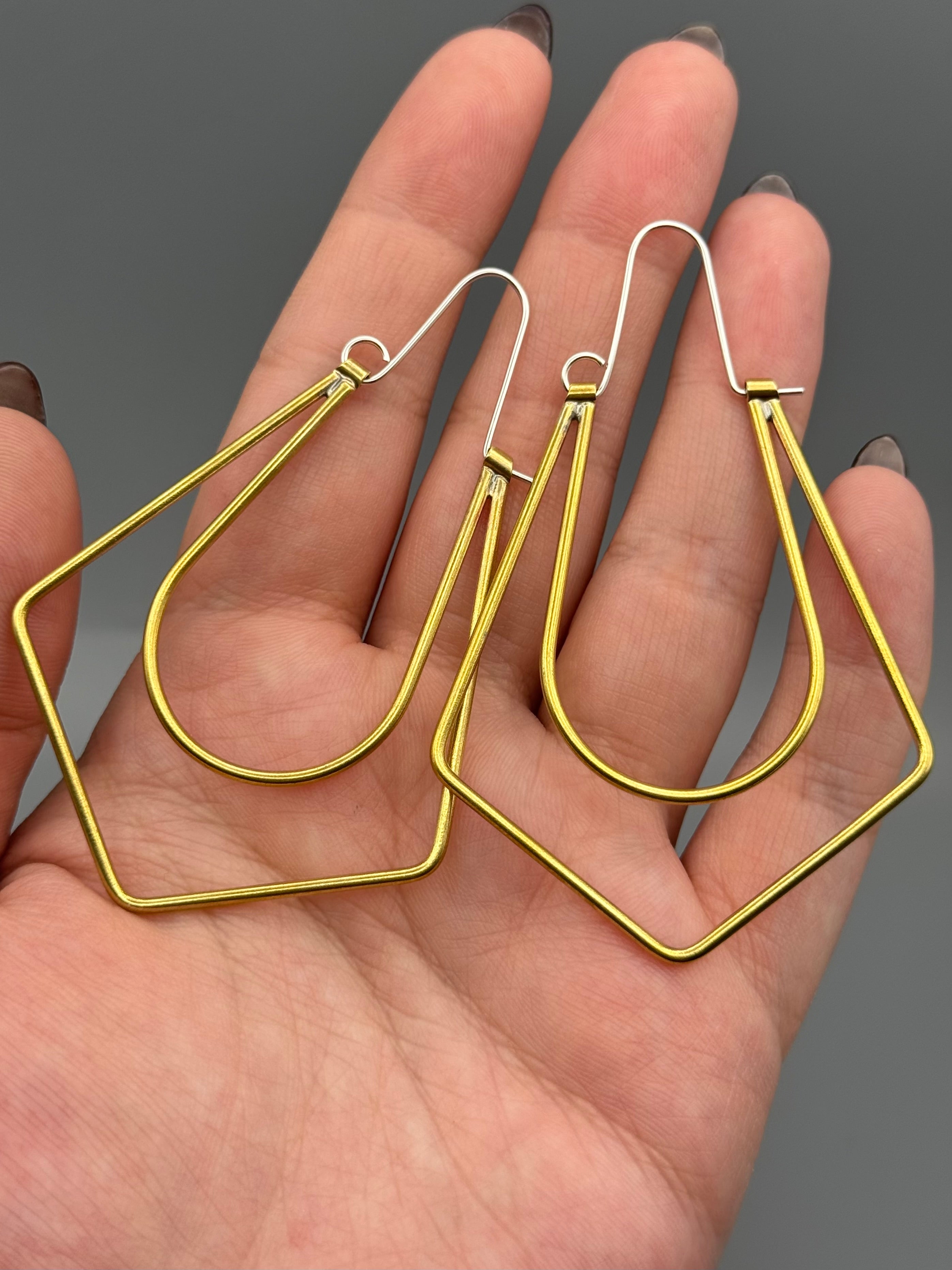 •NINA• brass hoop earrings