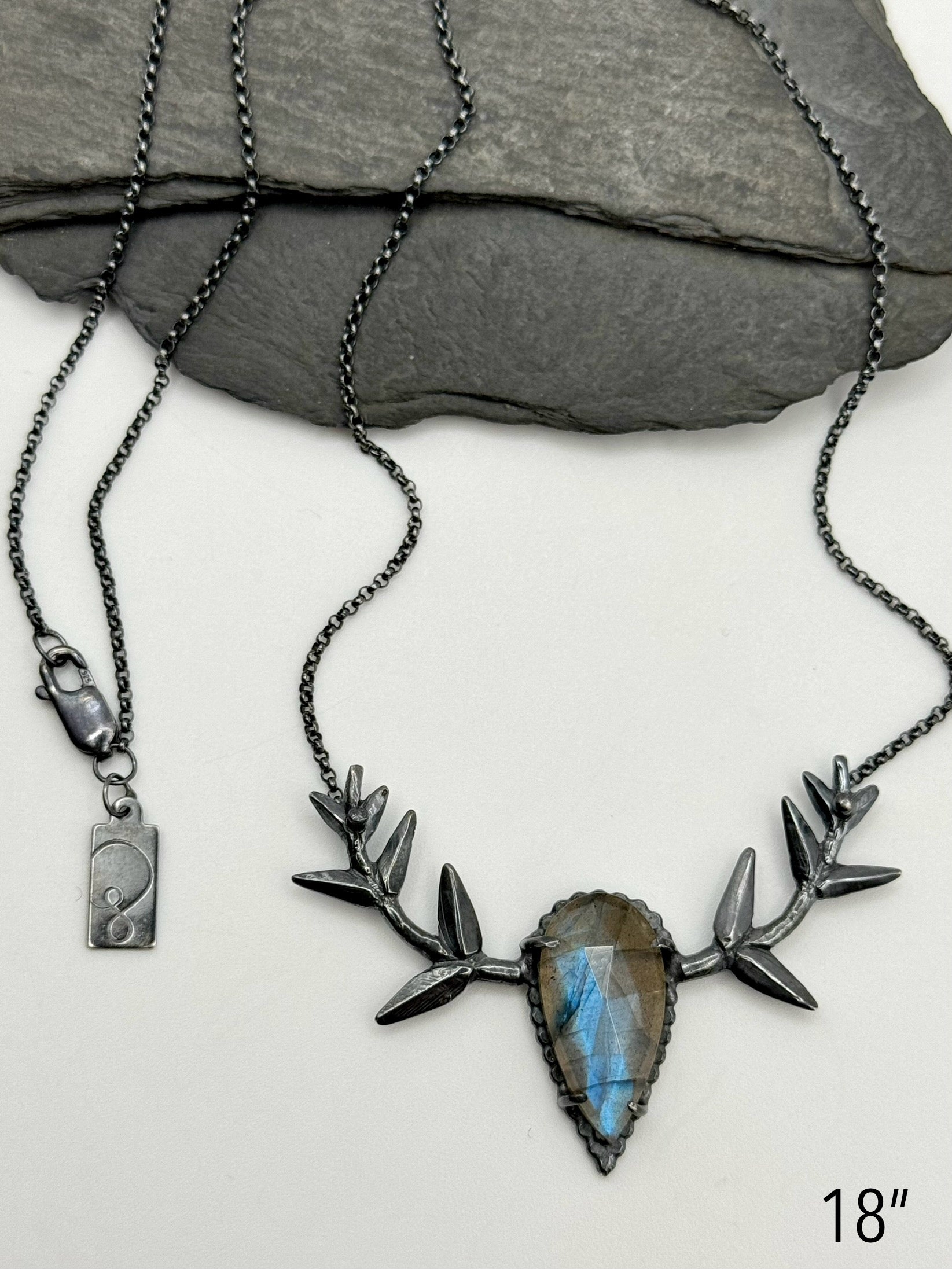 •BRANCHED OUT• labradorite + silver necklace (various lengths)