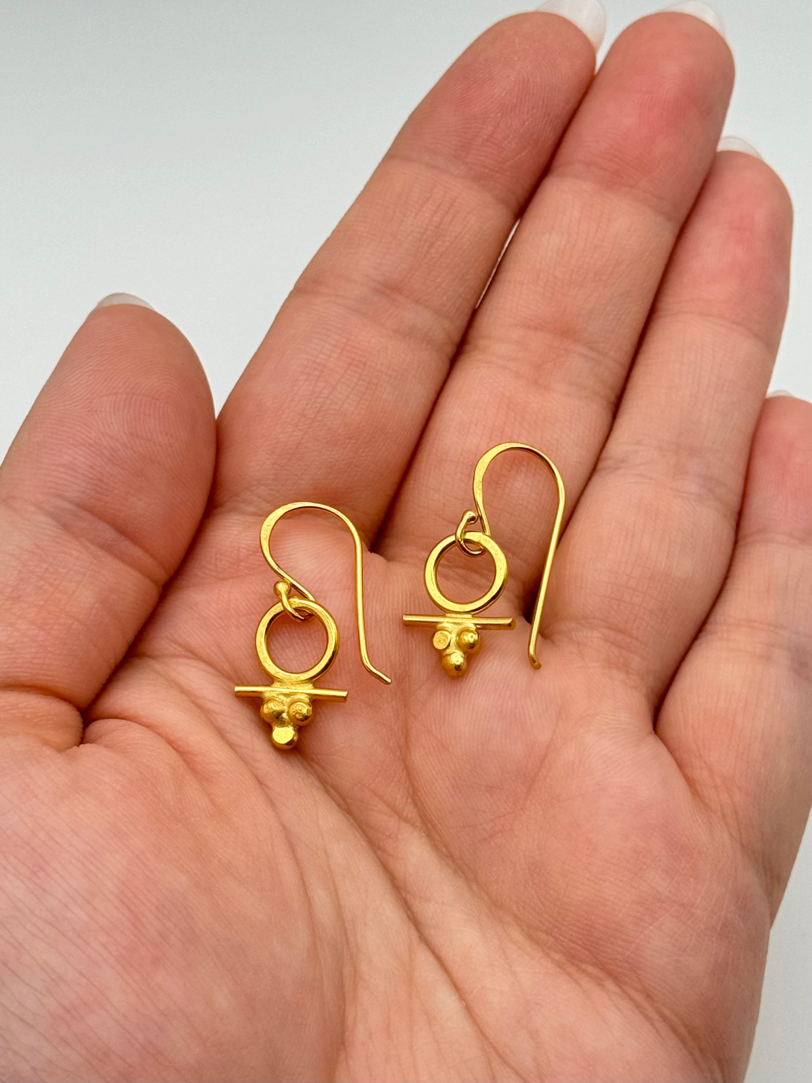 •VENUS• gold vermeil dangle earrings