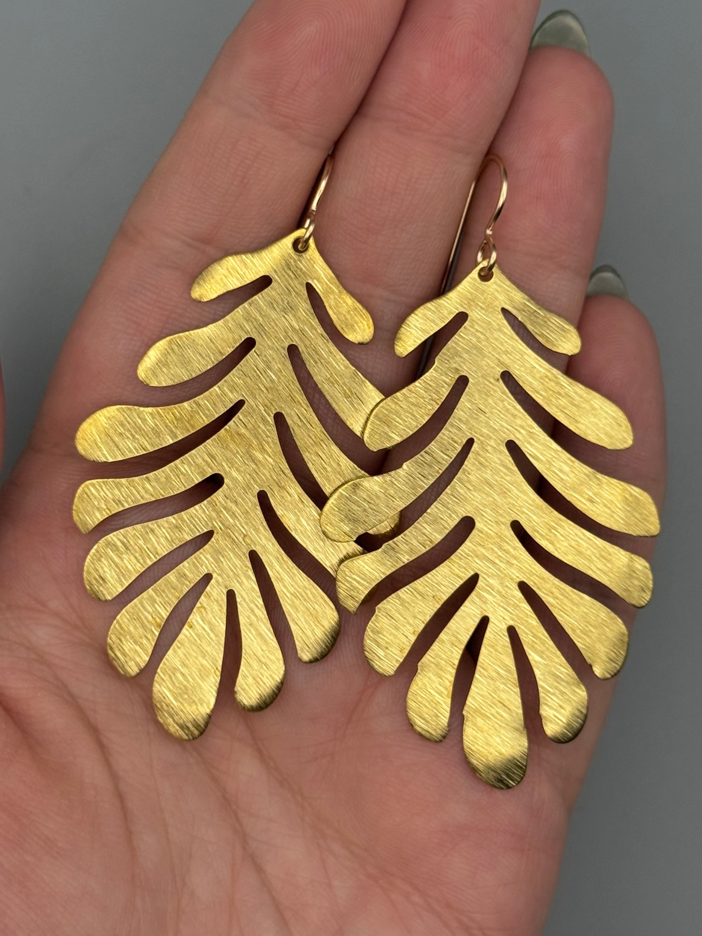 •PALMA• gold dangle earrings