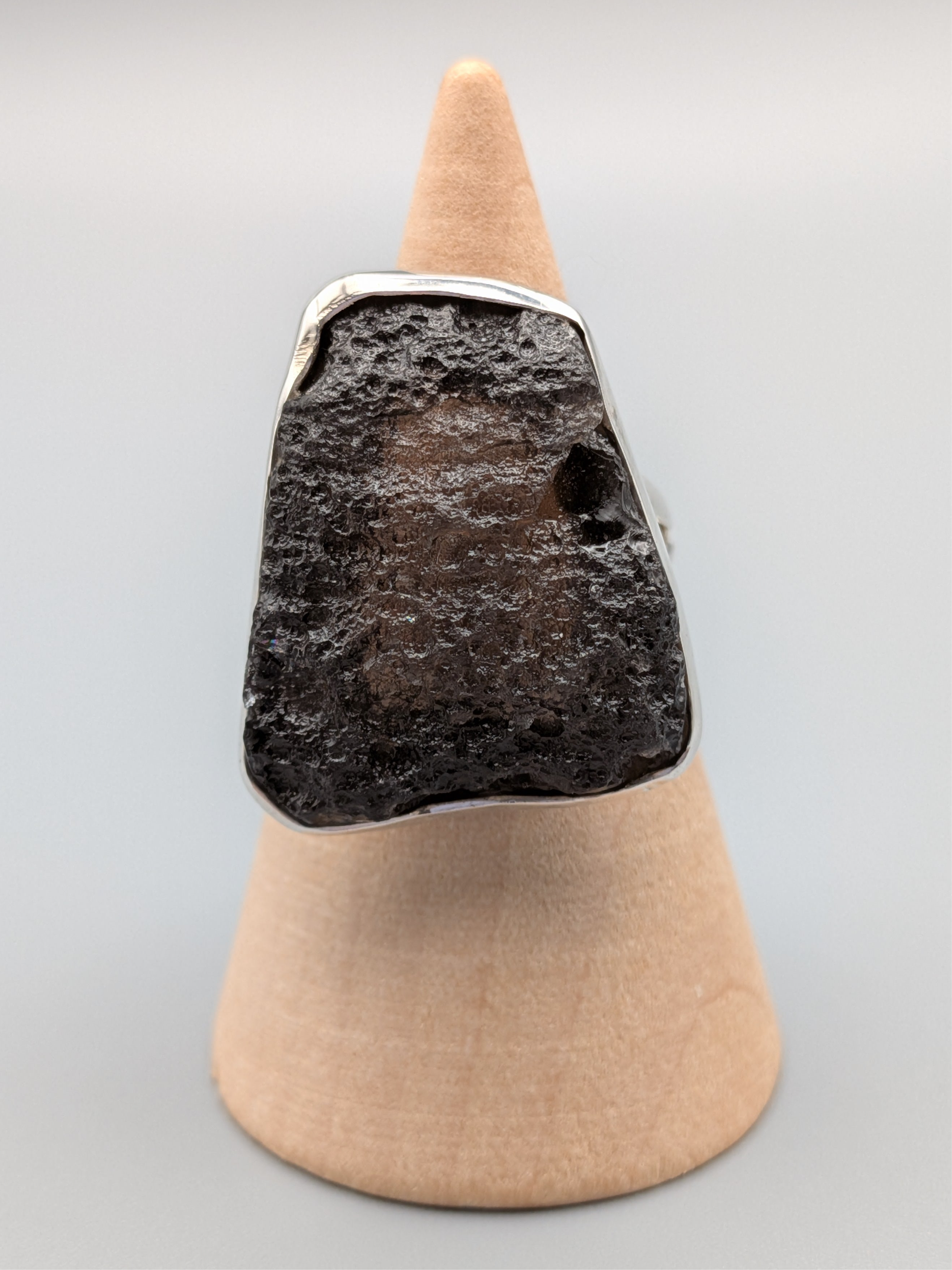 •AGNI MANITITE - FREEFORM• split band silver ring (size 7)