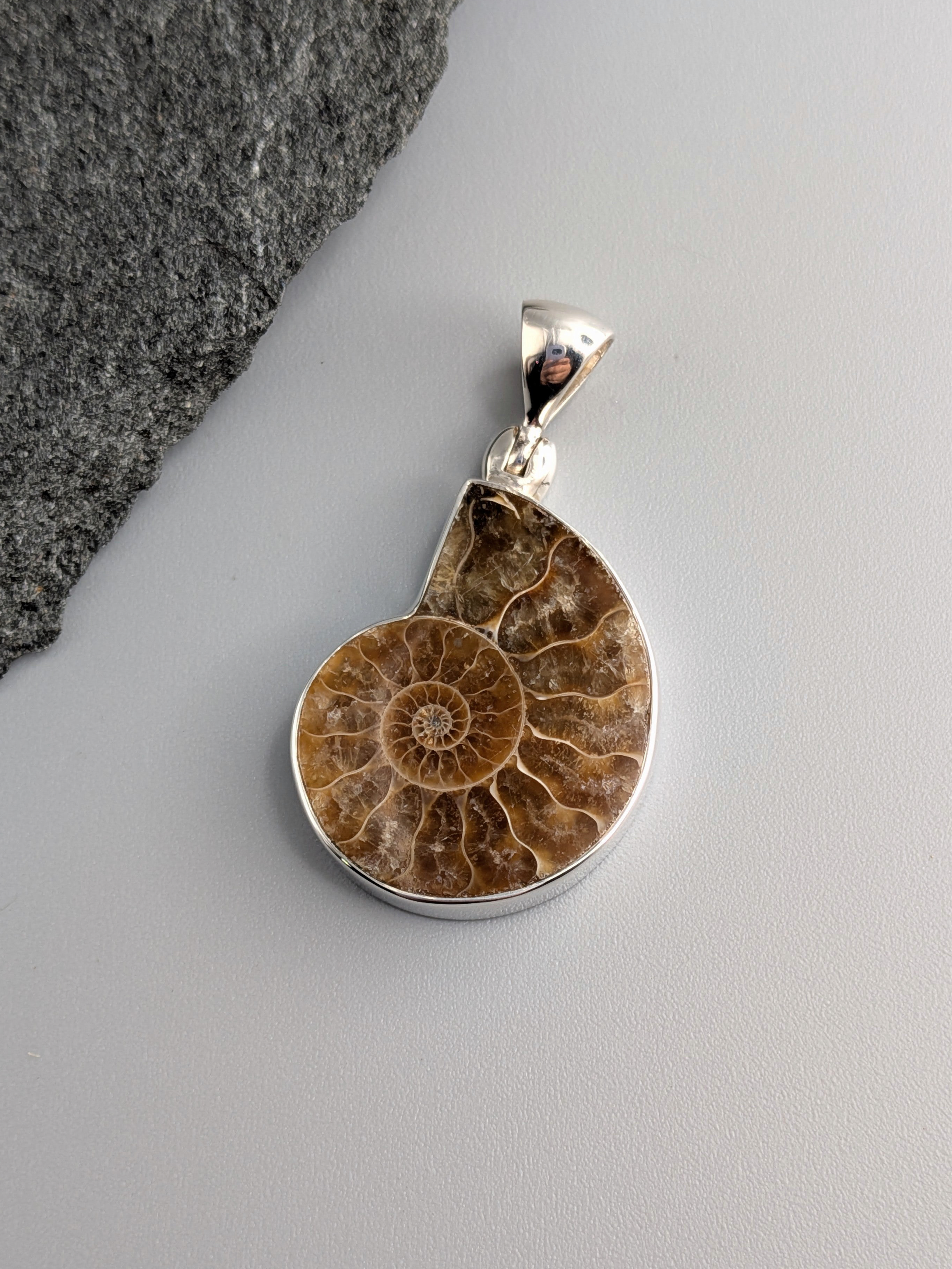 •AMMONITE - SMALL• sterling silver pendant