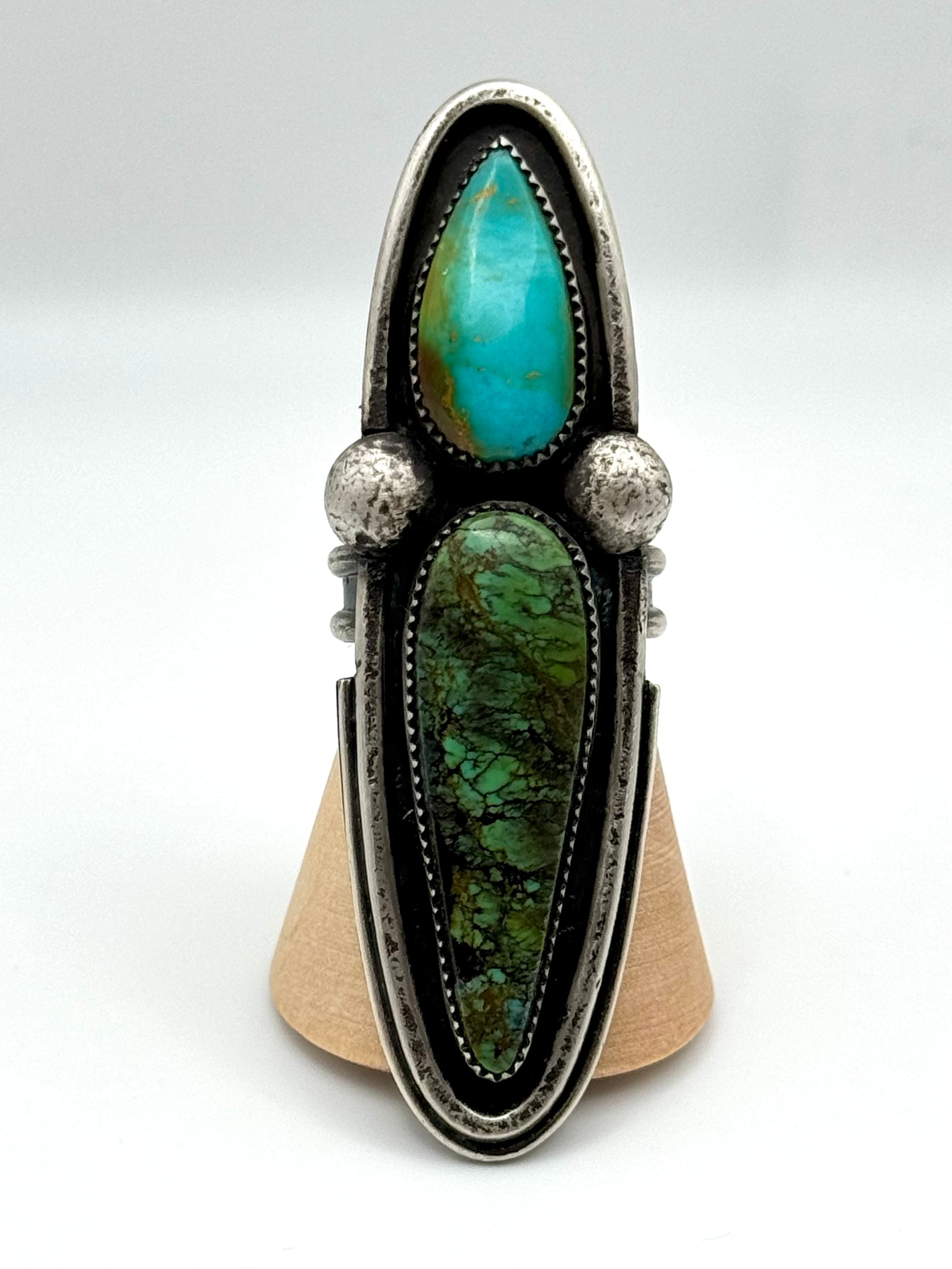• TALON • turquoise + silver ring