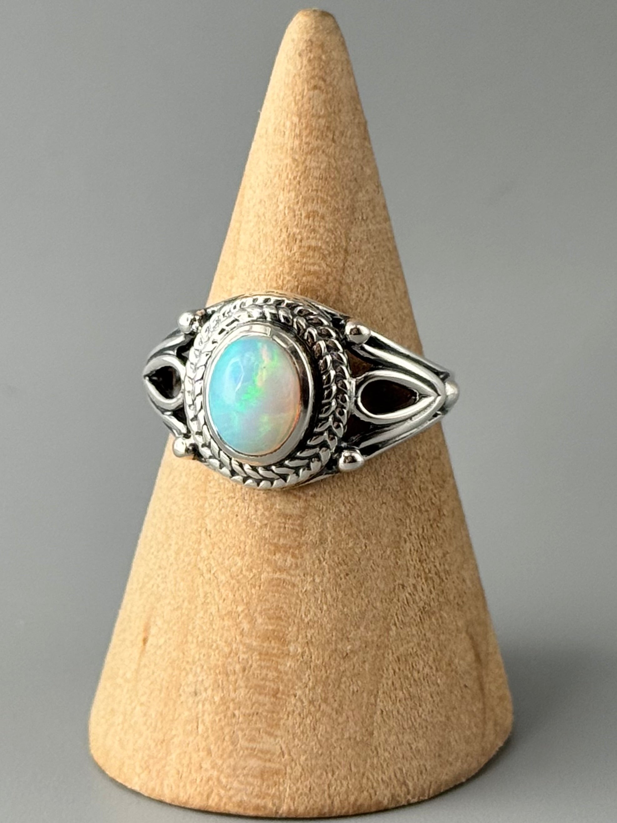 •ETHIOPIAN OPAL - DEW• sterling silver ring (various sizes)
