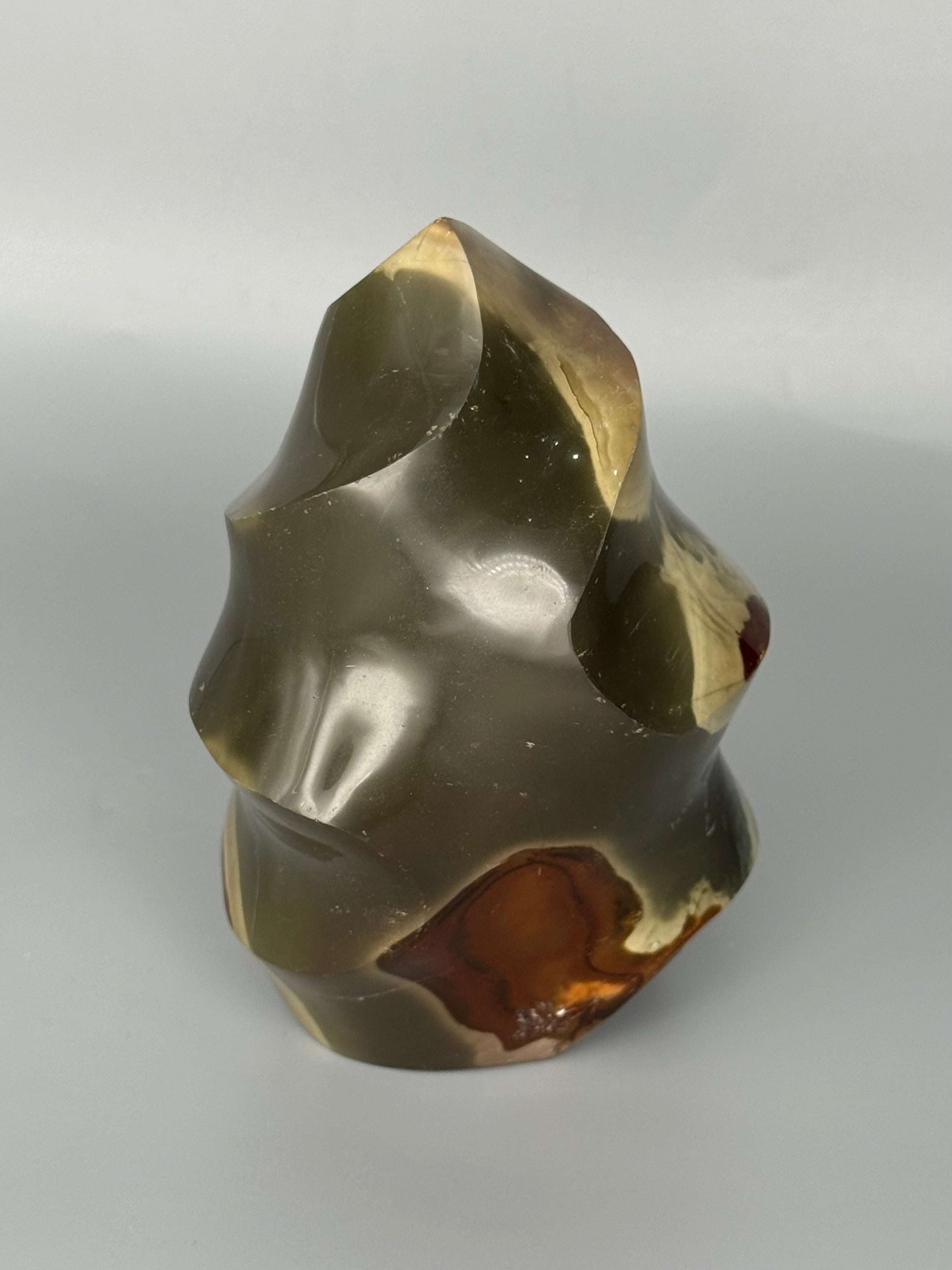 •POLYCHROME JASPER• carved flame
