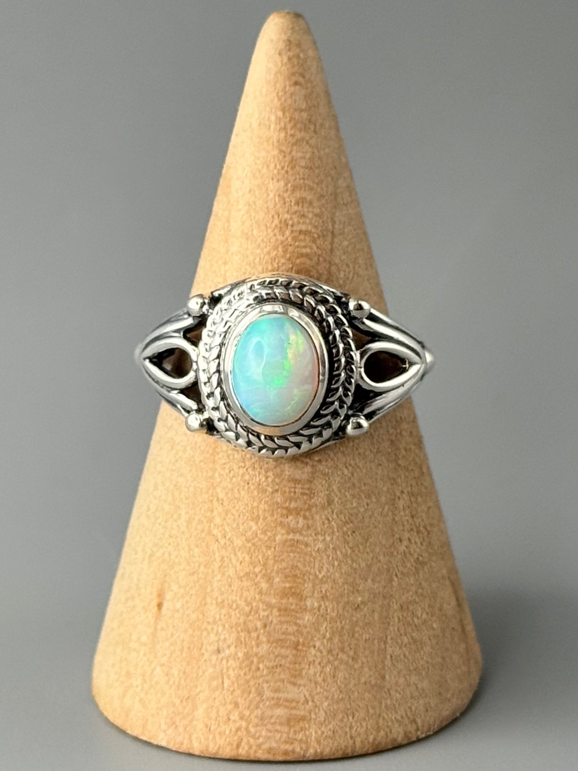 •ETHIOPIAN OPAL - DEW• sterling silver ring (various sizes)