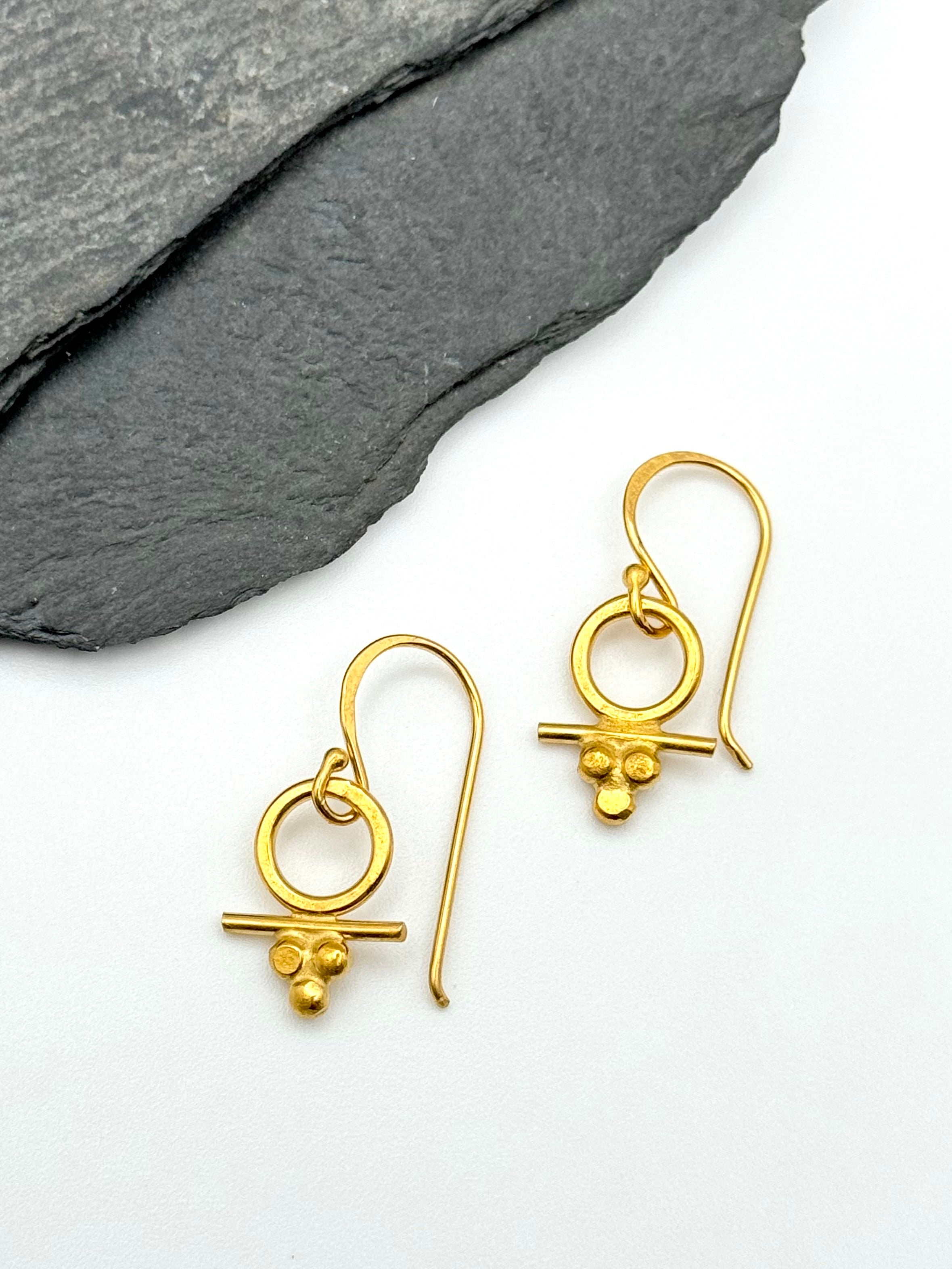 •VENUS• gold vermeil dangle earrings