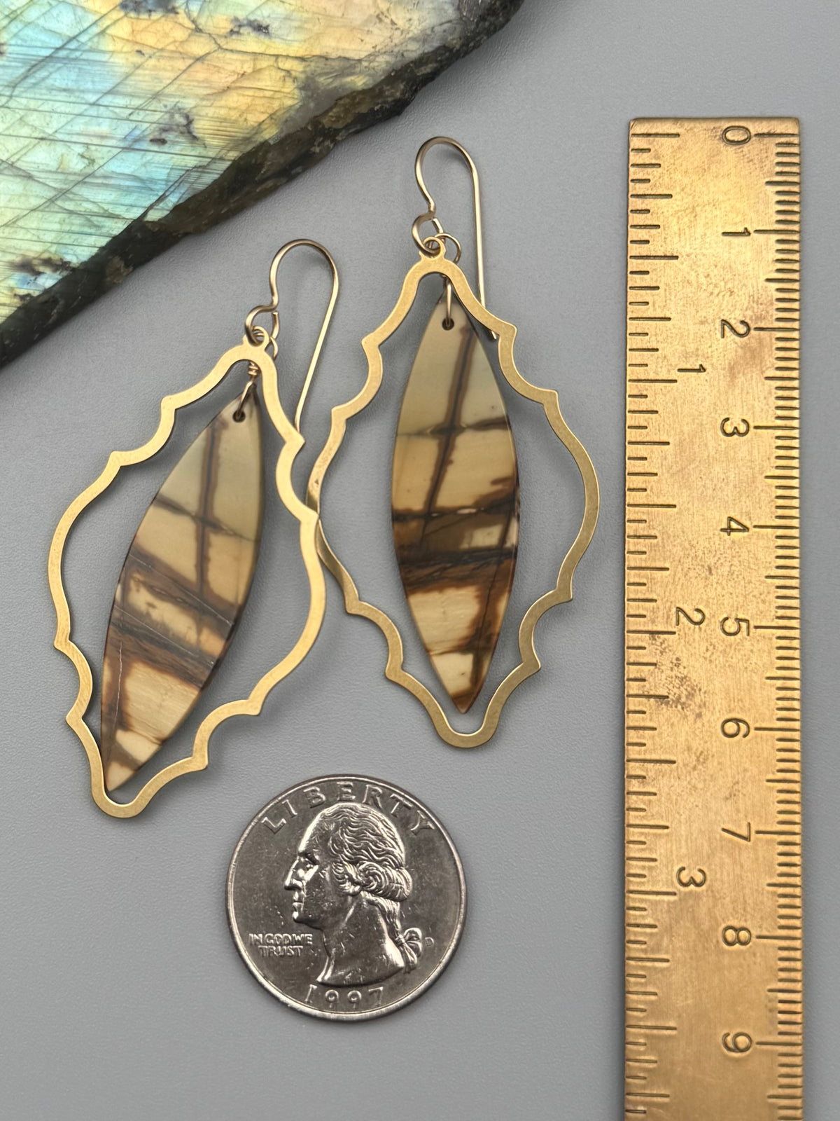 •MARRAKESH• jasper + gold earrings