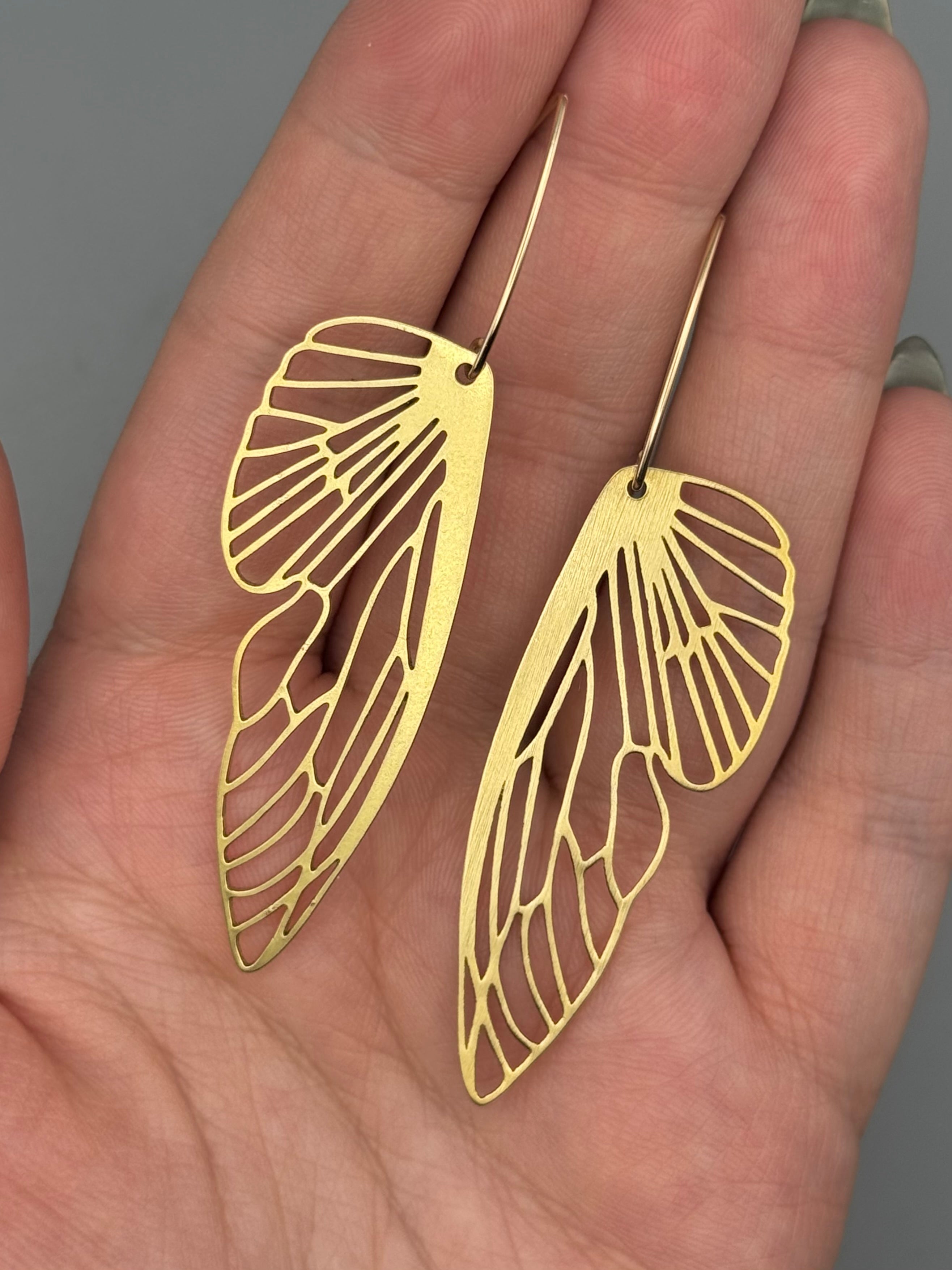 •METAMORPH• gold dangle earrings