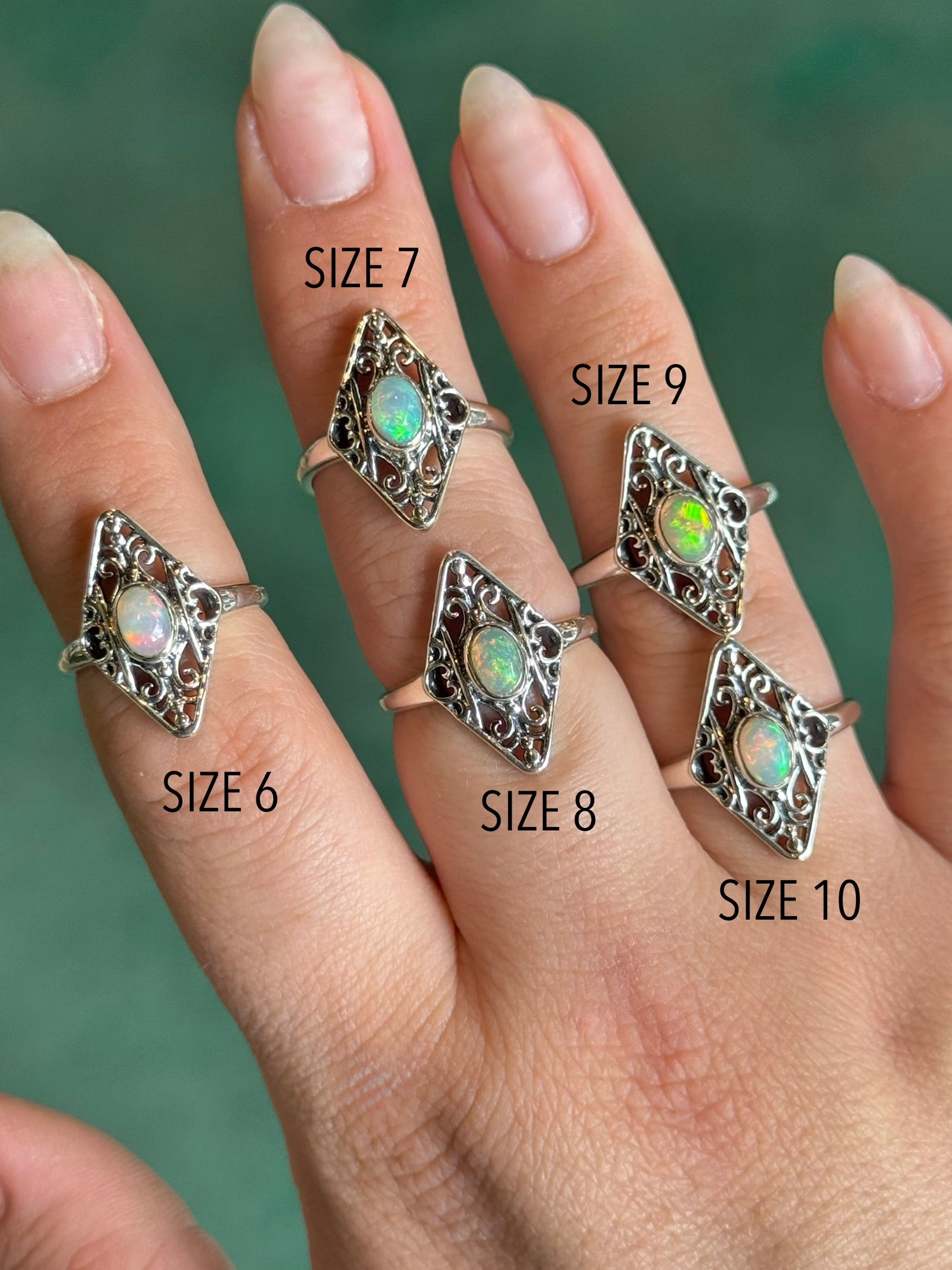 •ETHIOPIAN OPAL - MORIA• sterling silver ring (various sizes)